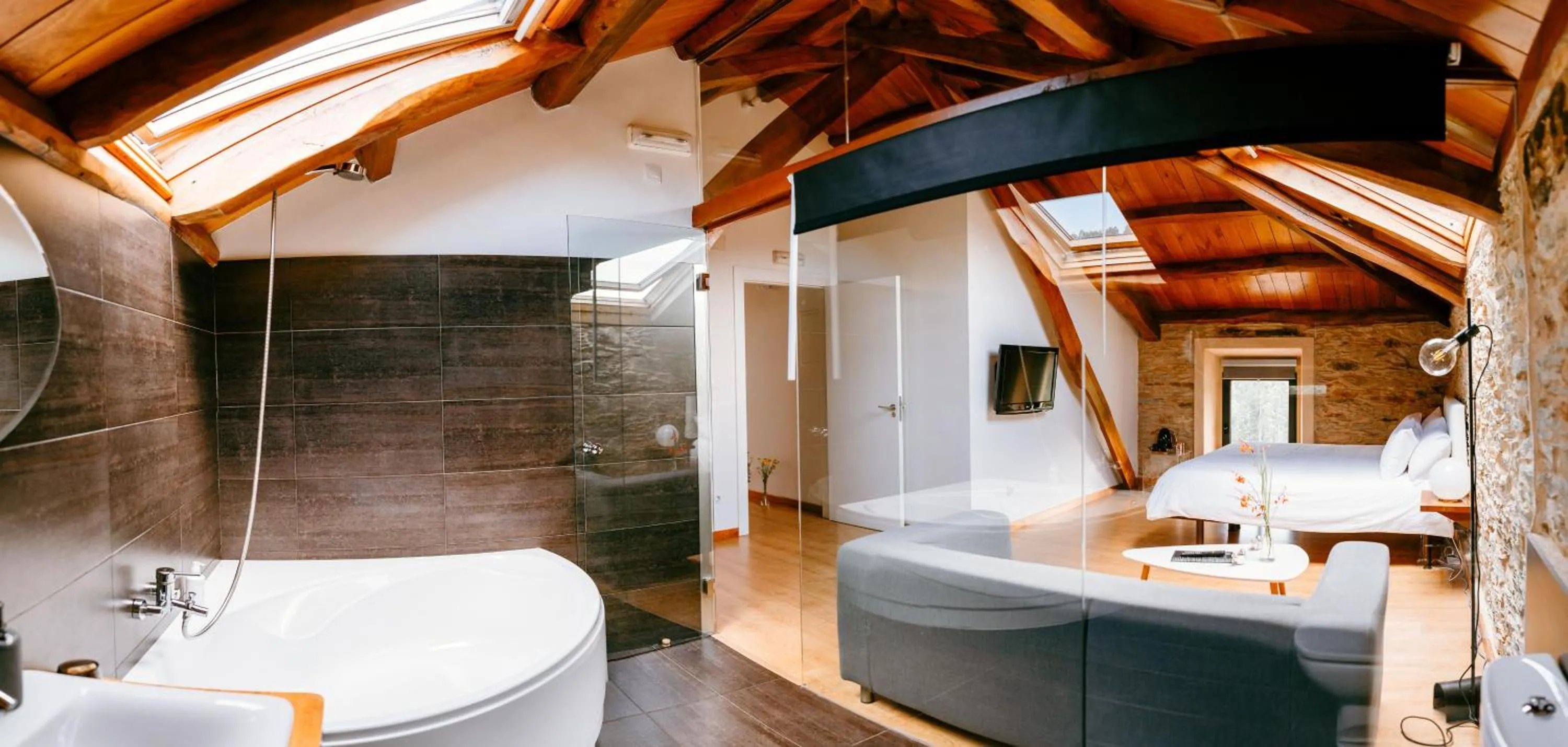 Bed in Hotel El Castaño Dormilón