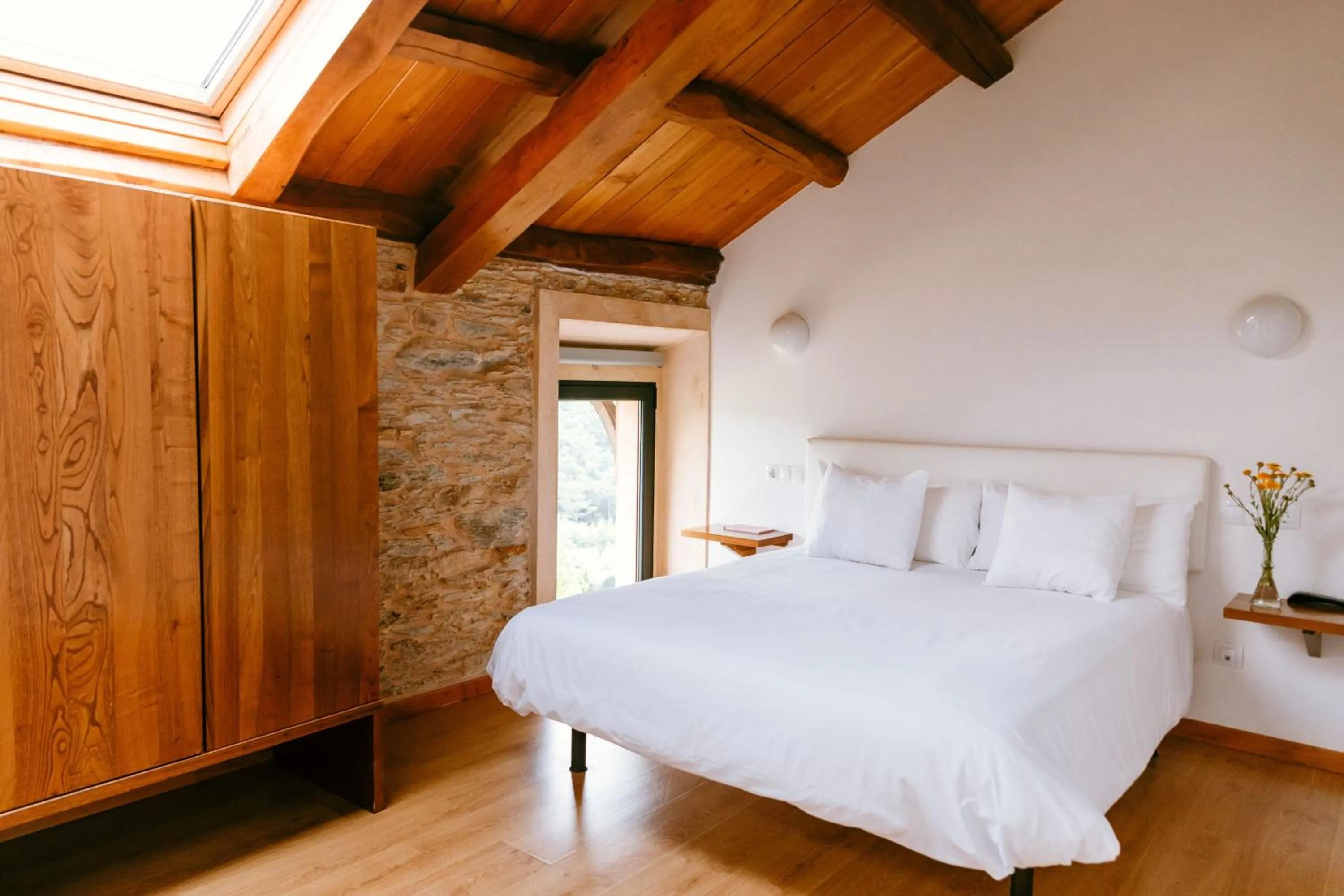 Bed in Hotel El Castaño Dormilón