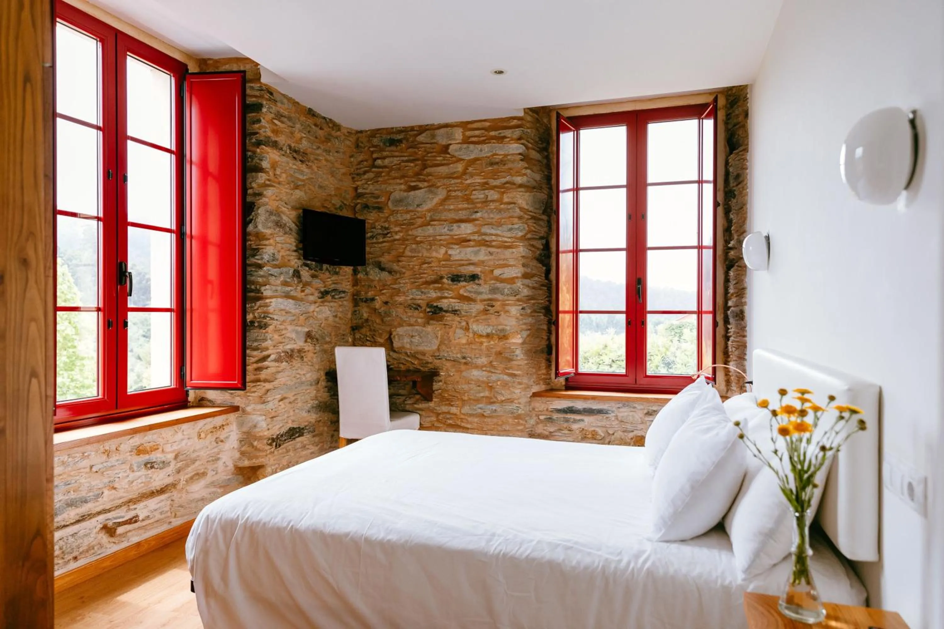 Bed in Hotel El Castaño Dormilón