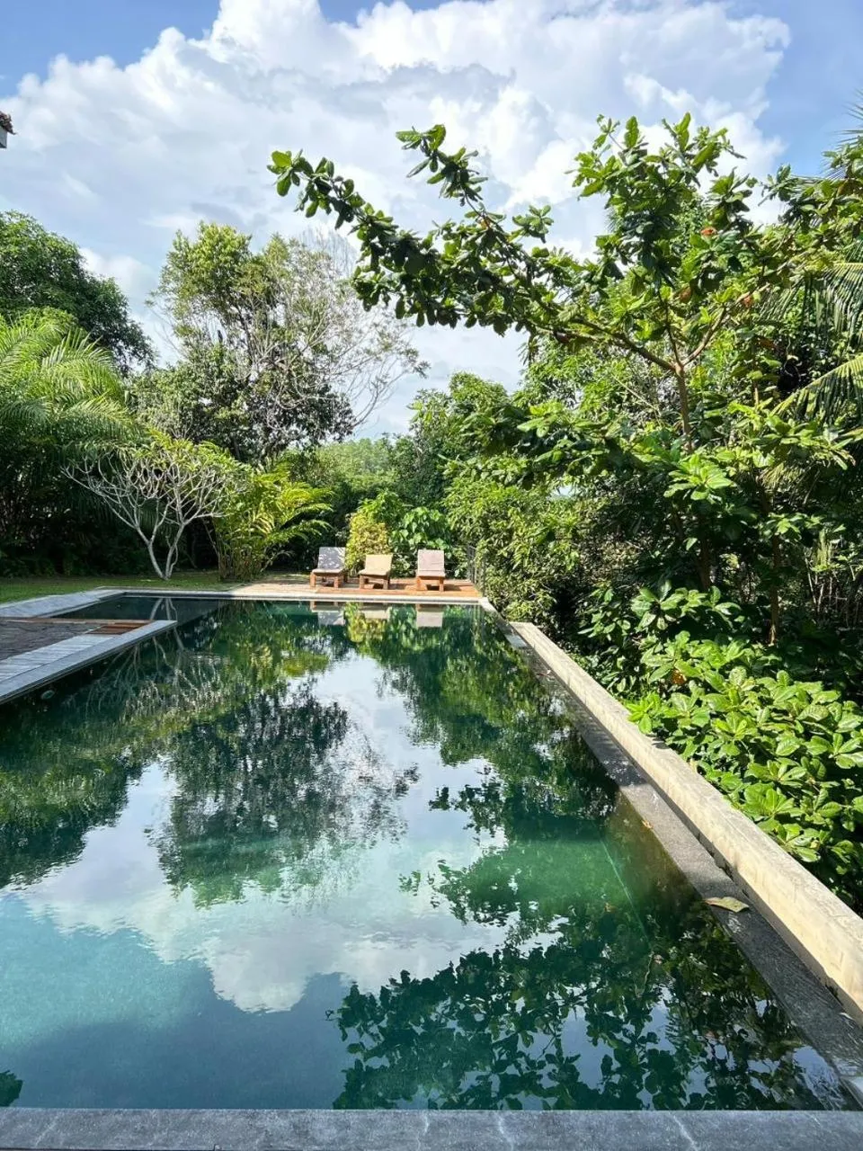 Pool view in Good Vibes Villas