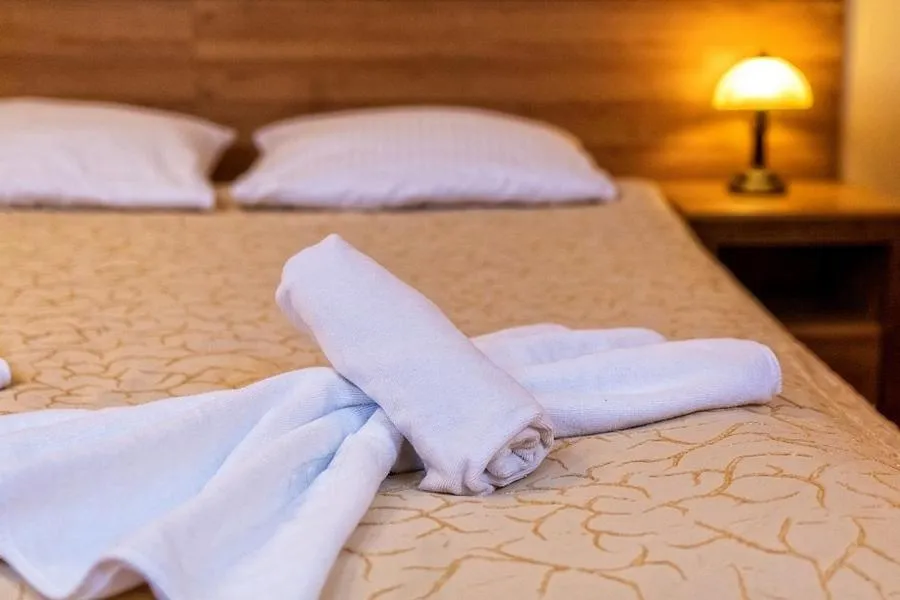Bed in Hotel Pod Gołębiem
