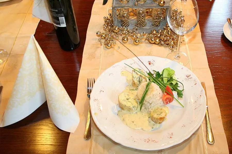 Food close-up in Hotel Pod Gołębiem