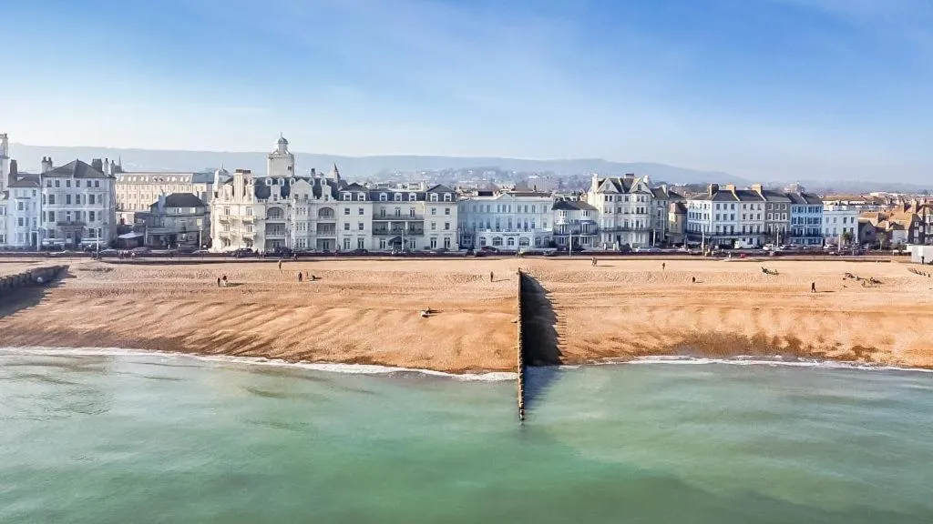 Beach in Eastbourne Riviera Hotel