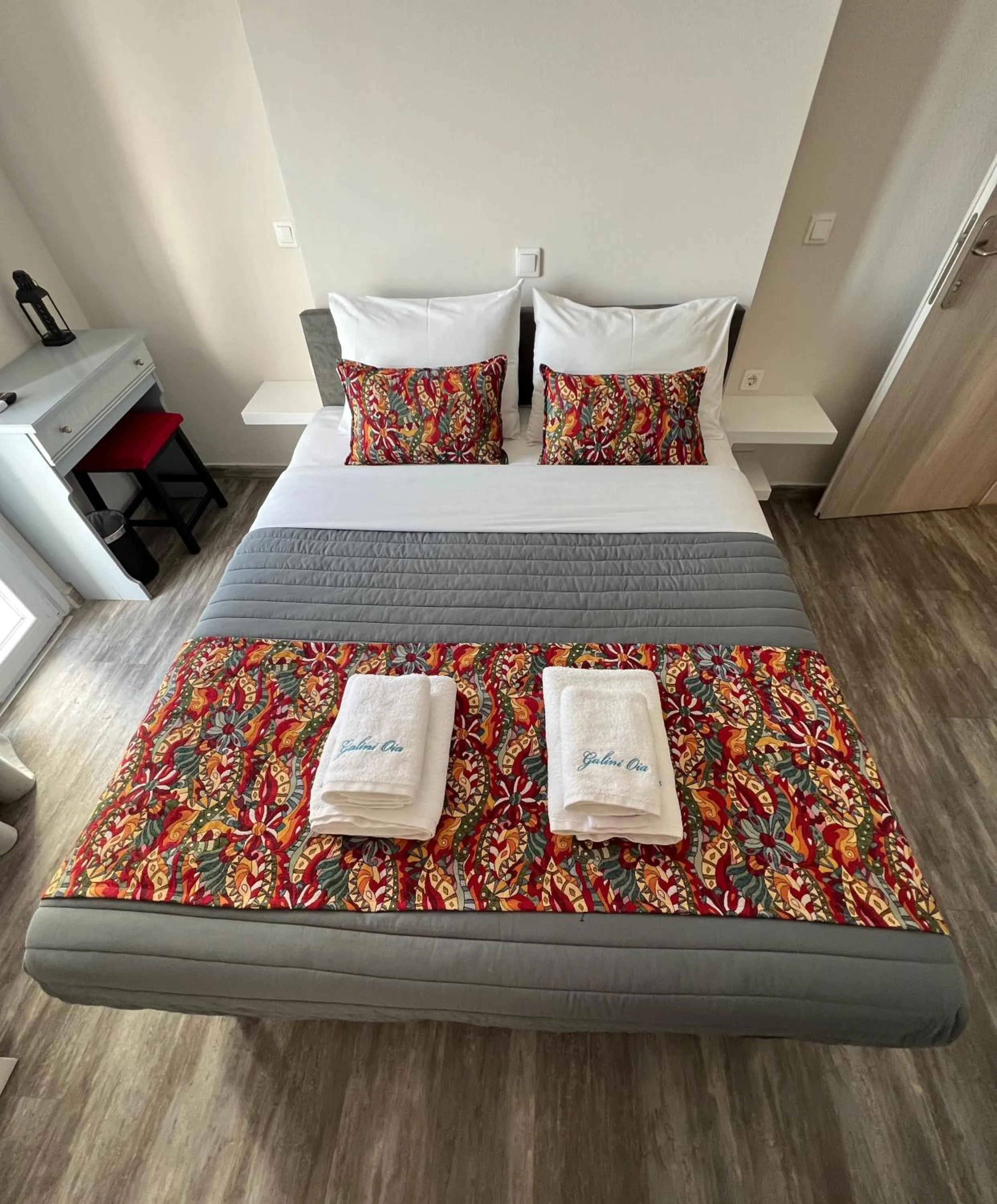 Bedroom, Bed in Unique Galini Oia - Adults Only