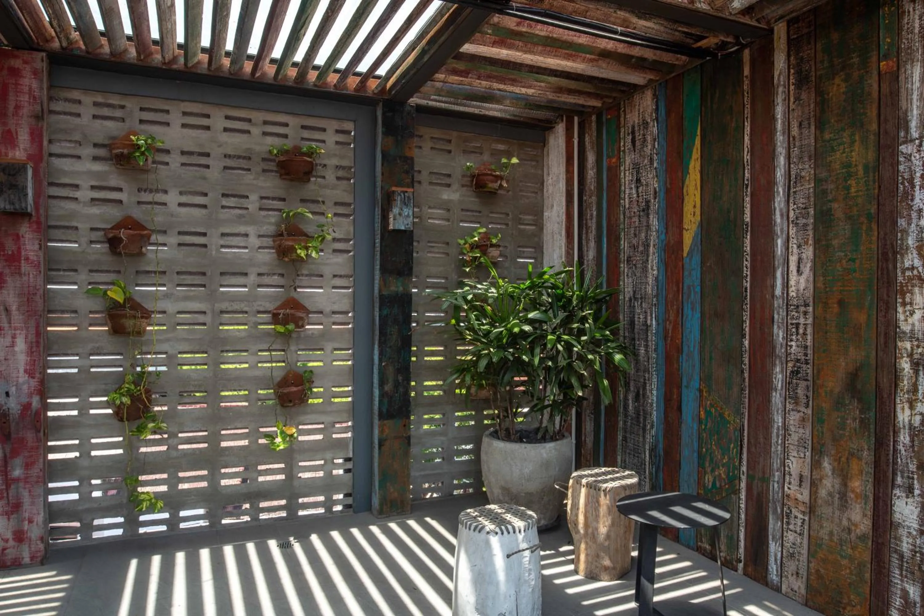 Balcony/Terrace in M Boutique Hostel Legian