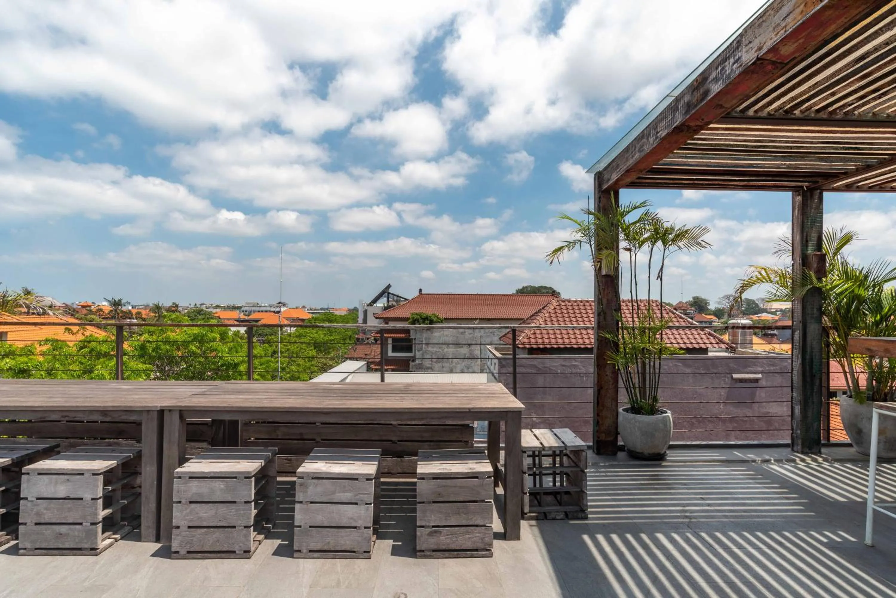 Balcony/Terrace in M Boutique Hostel Legian