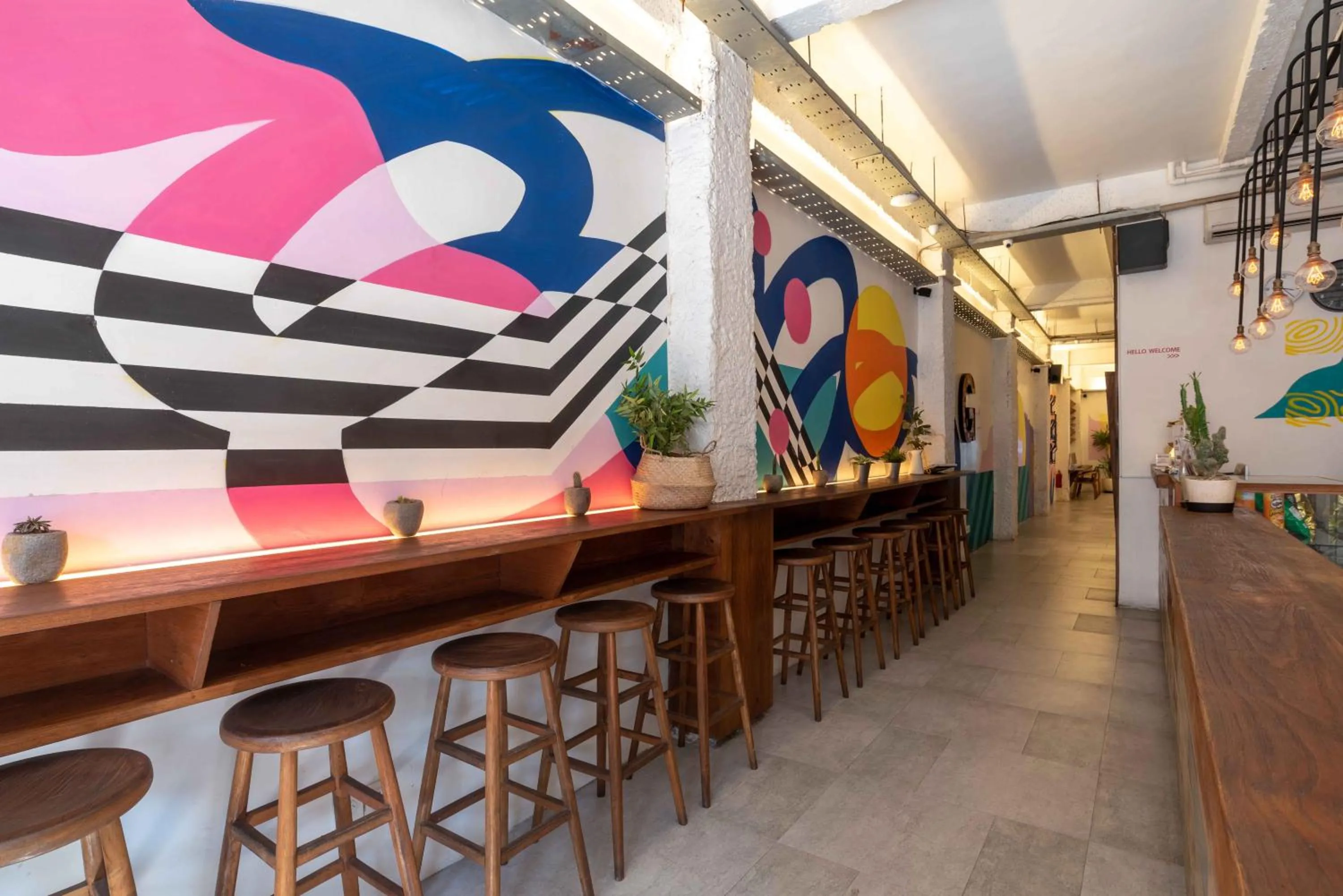 Lobby or reception in M Boutique Hostel Legian