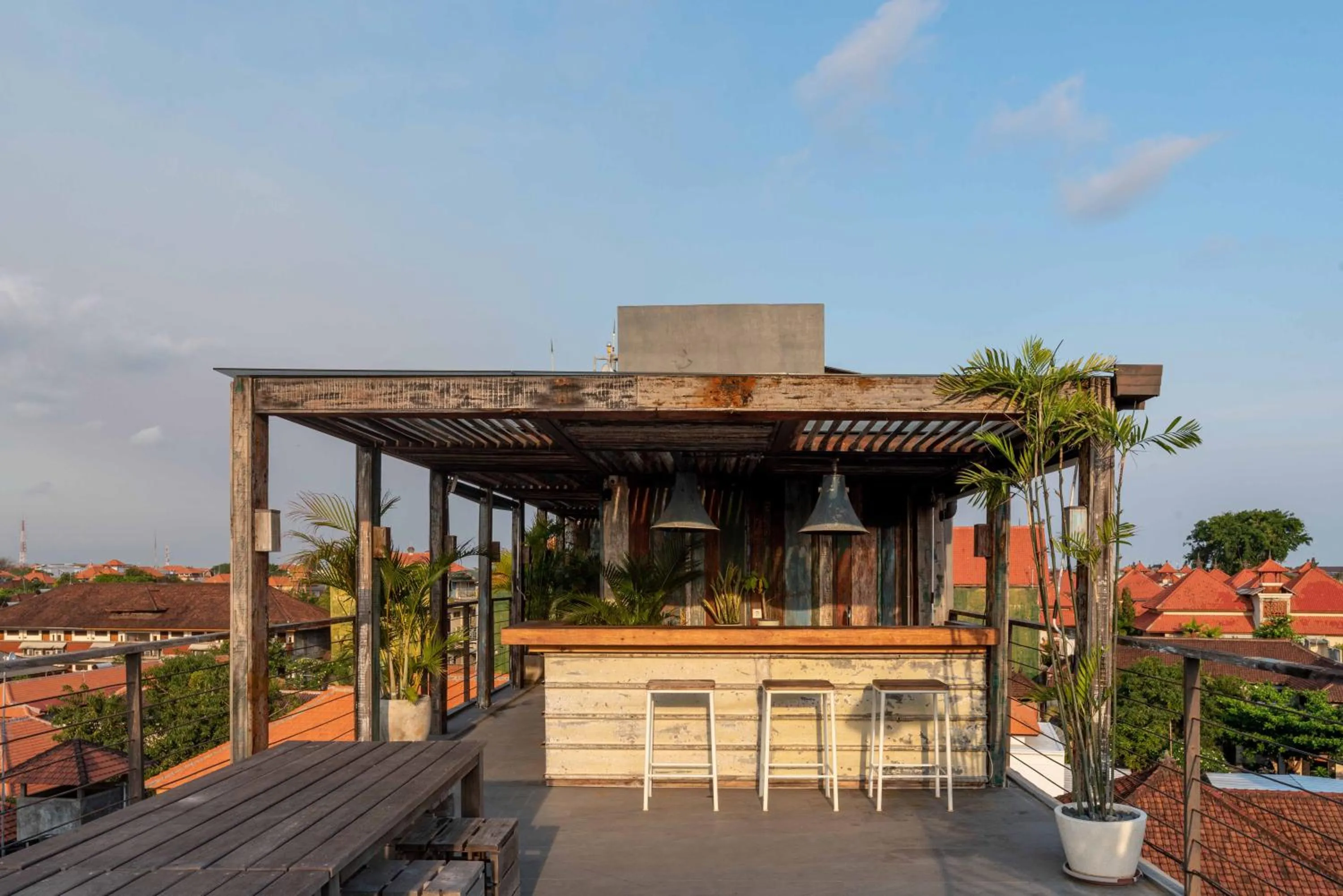 Balcony/Terrace in M Boutique Hostel Legian