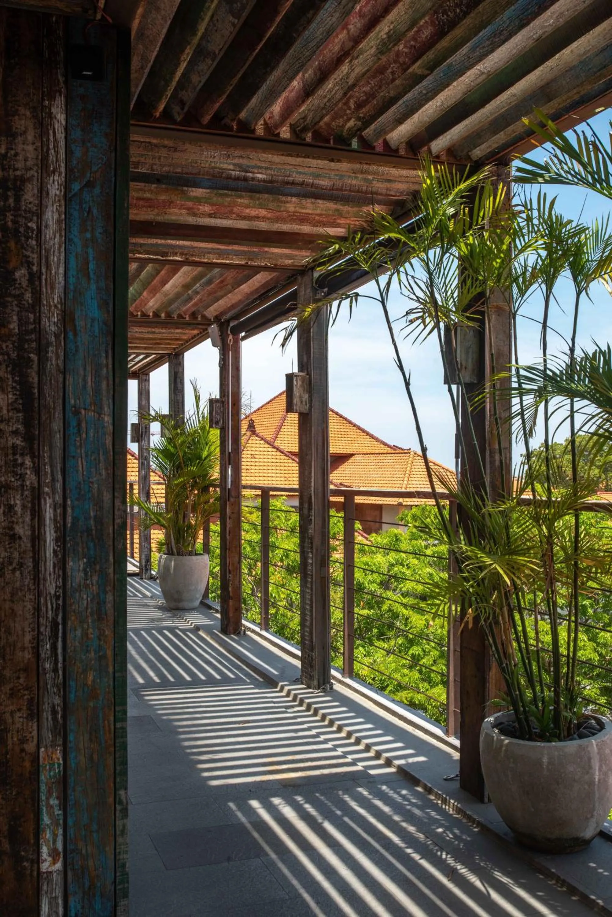 Balcony/Terrace in M Boutique Hostel Legian