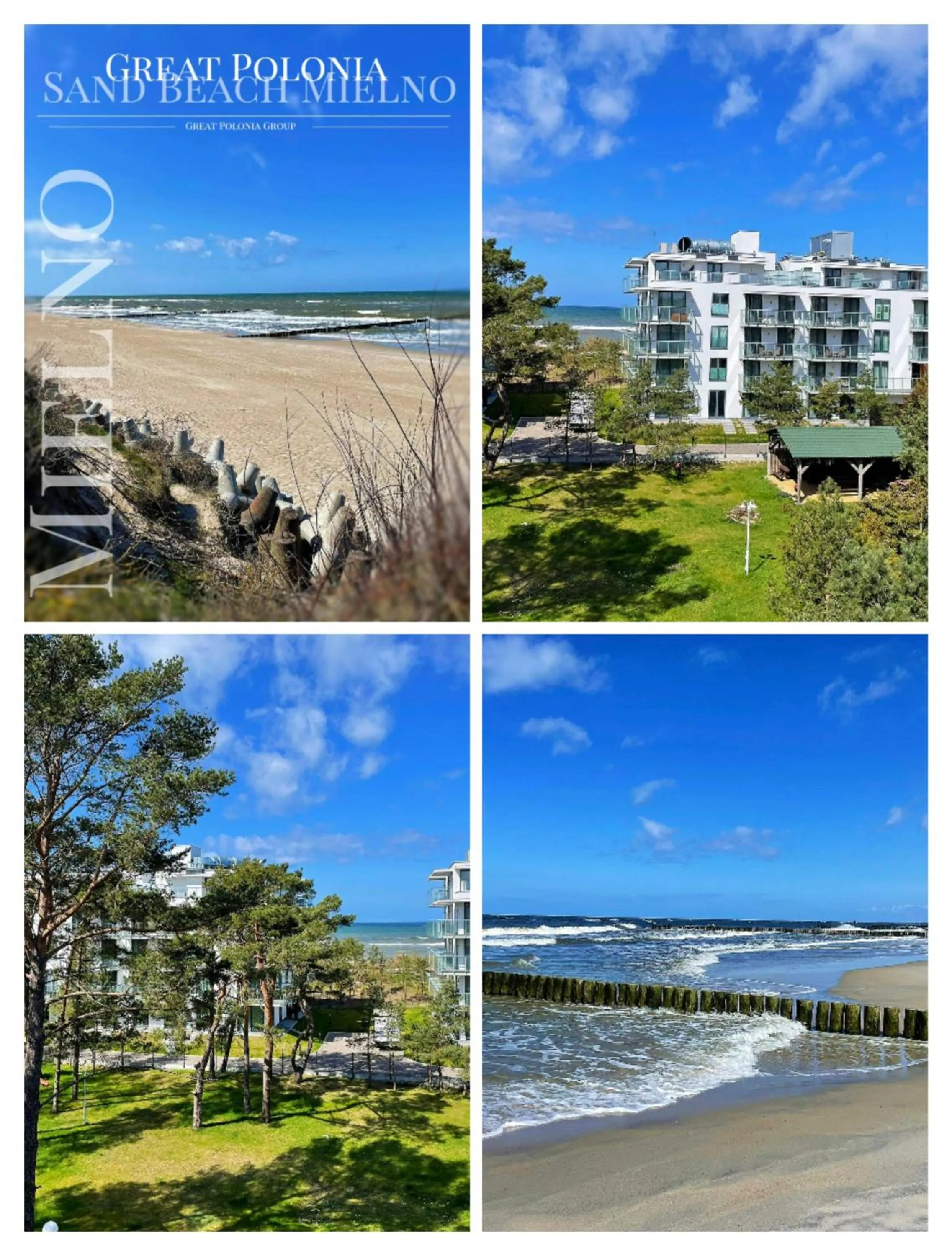 Natural landscape in Great Polonia Sand Beach Mielno