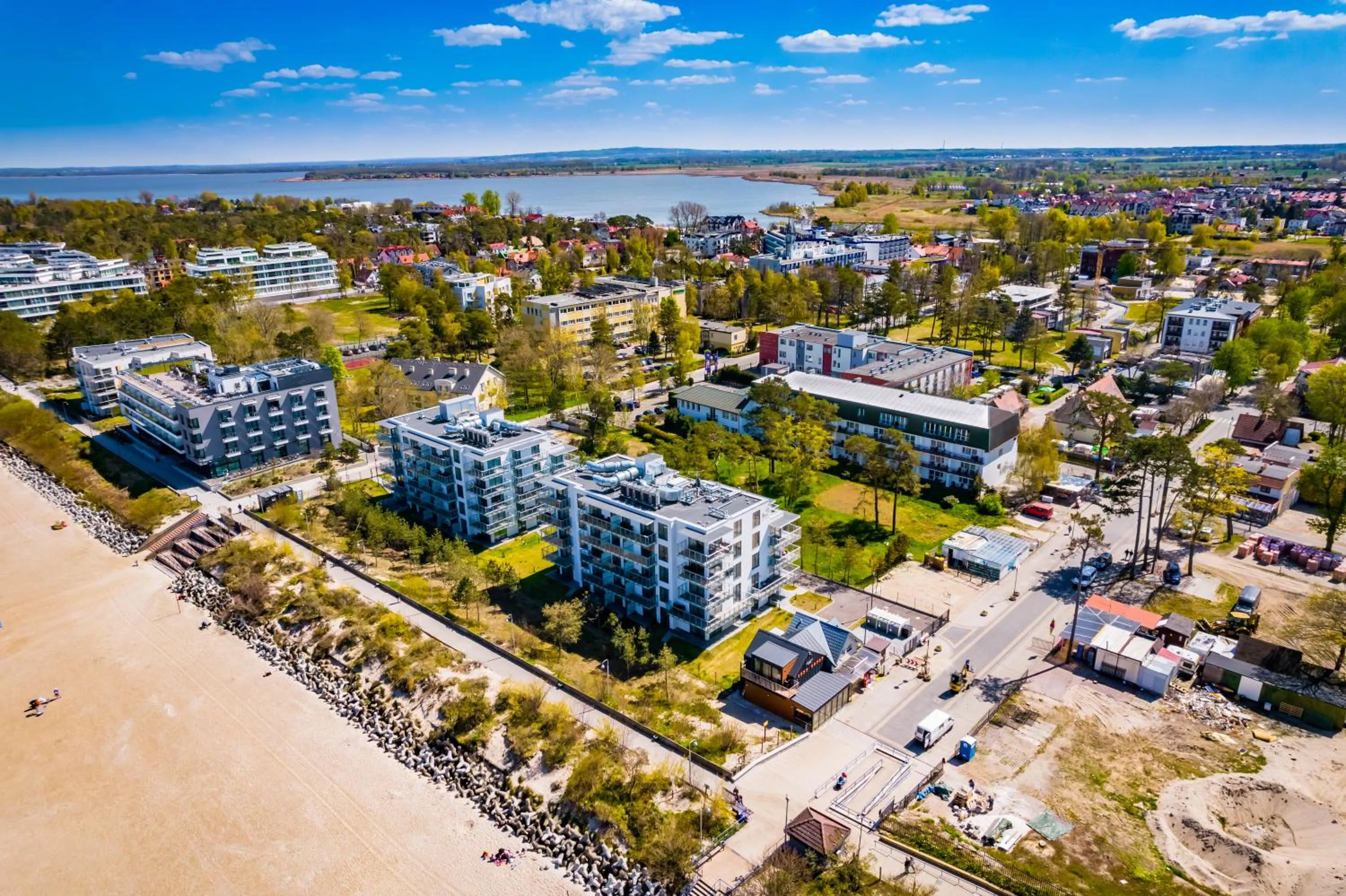Bird's eye view in Great Polonia Sand Beach Mielno