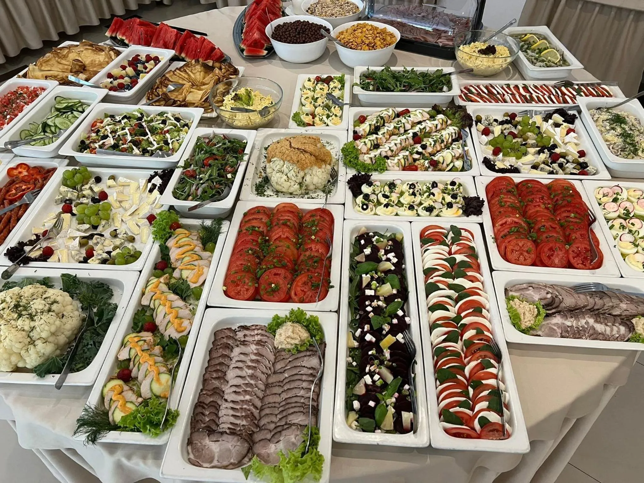 Continental breakfast in Great Polonia Sand Beach Mielno