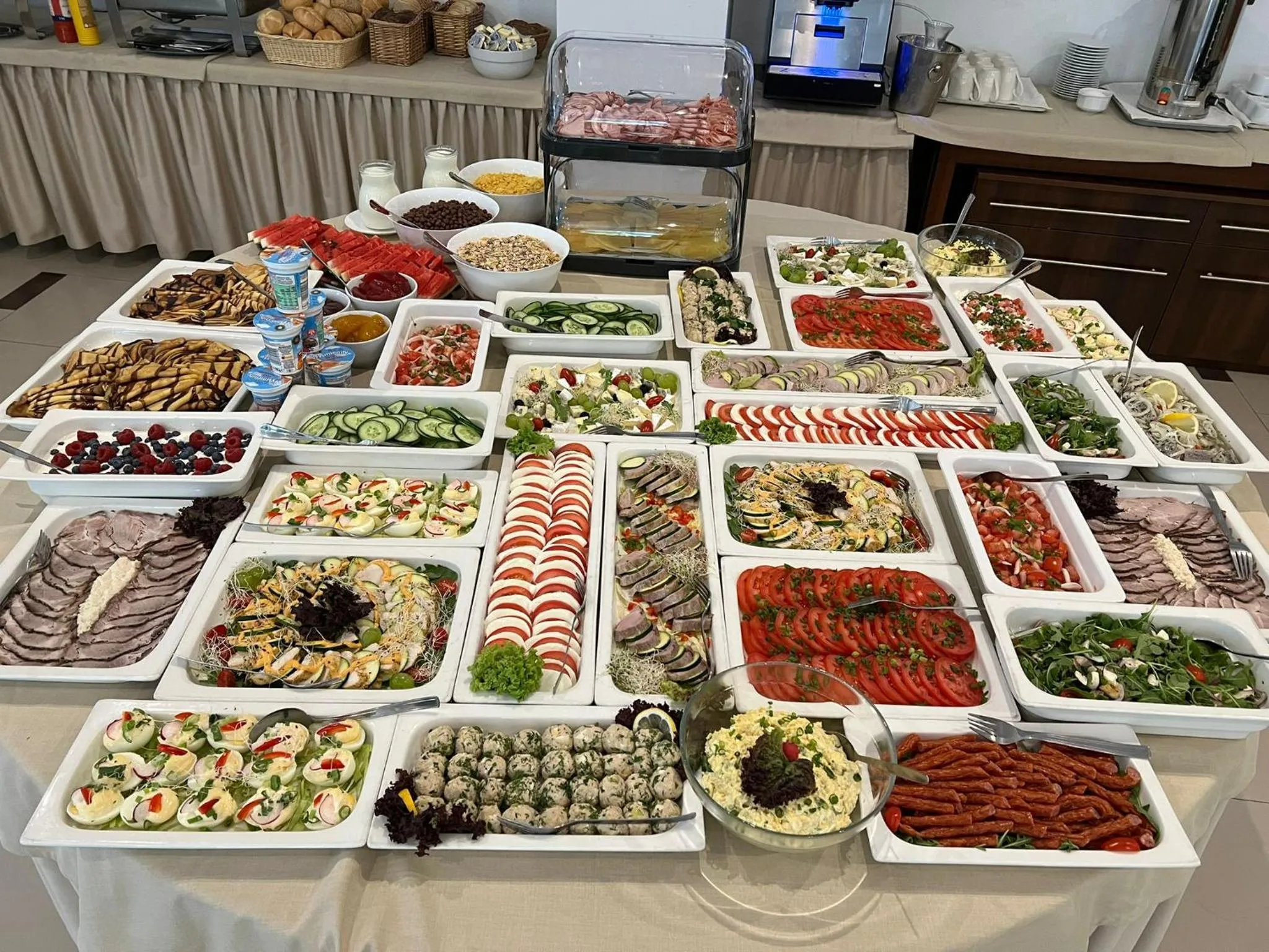 Continental breakfast in Great Polonia Sand Beach Mielno