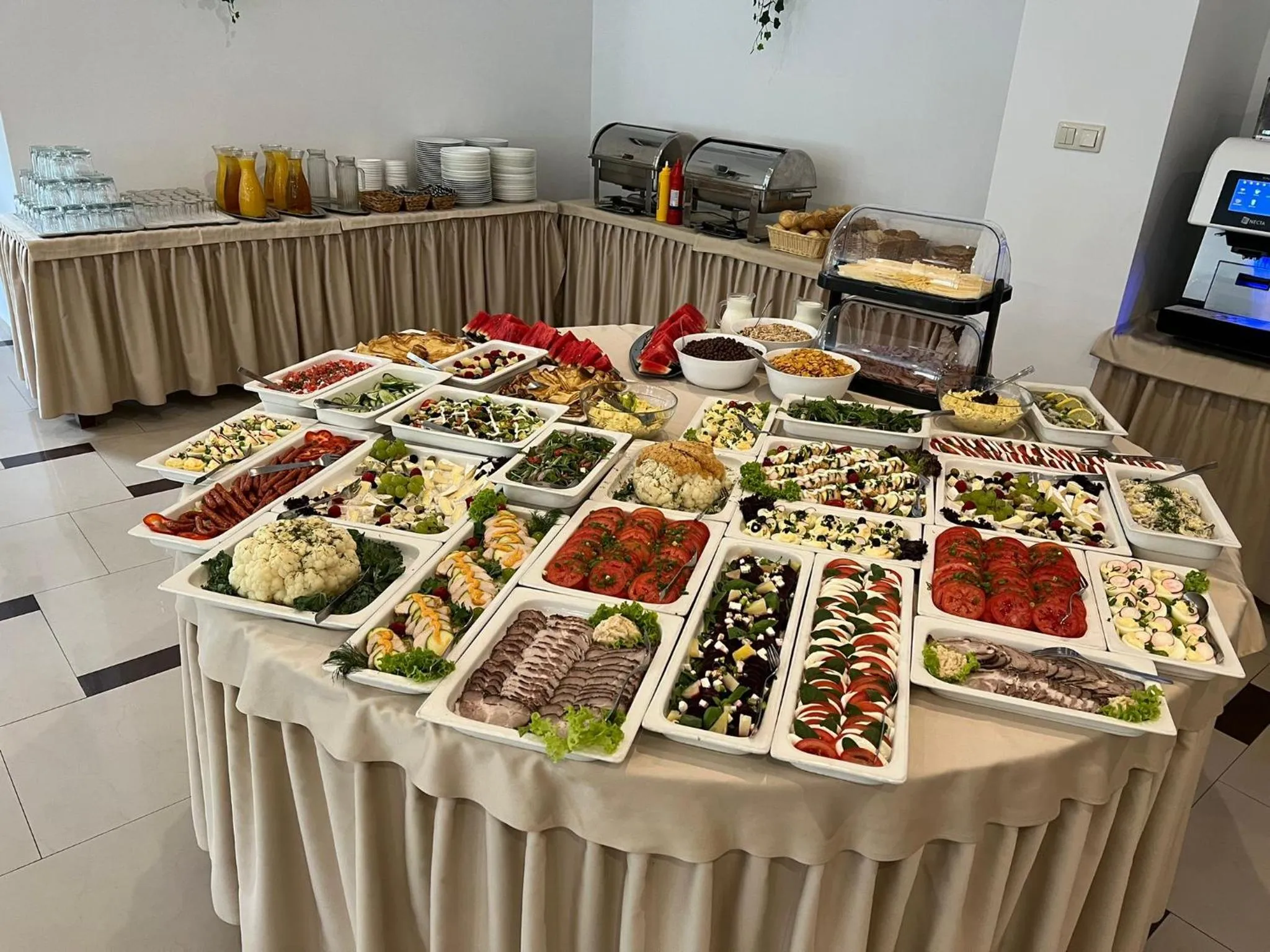 Continental breakfast in Great Polonia Sand Beach Mielno