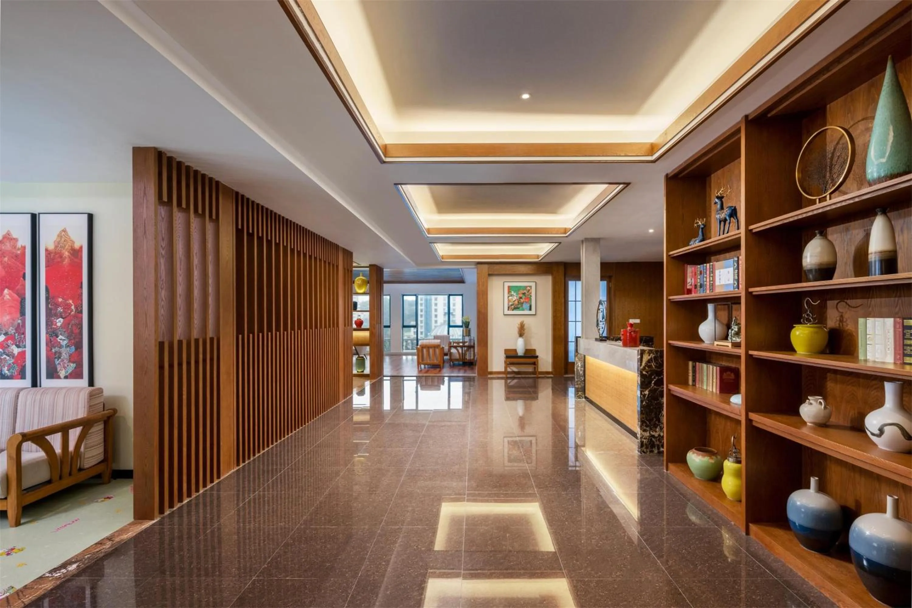 Seating area in SSAW Boutique Hotel Sanya