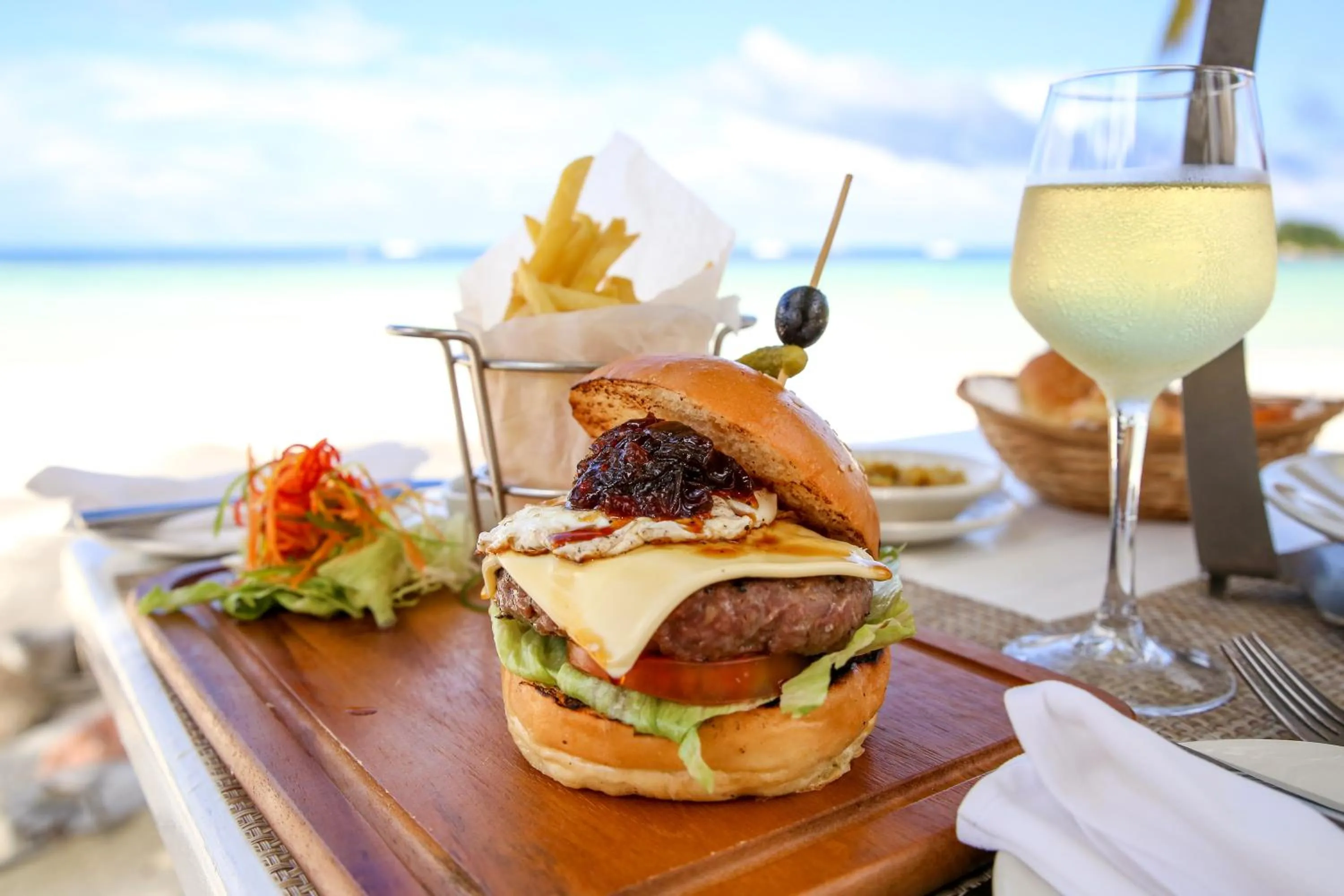 Food close-up in Paradise Sun Hotel Seychelles