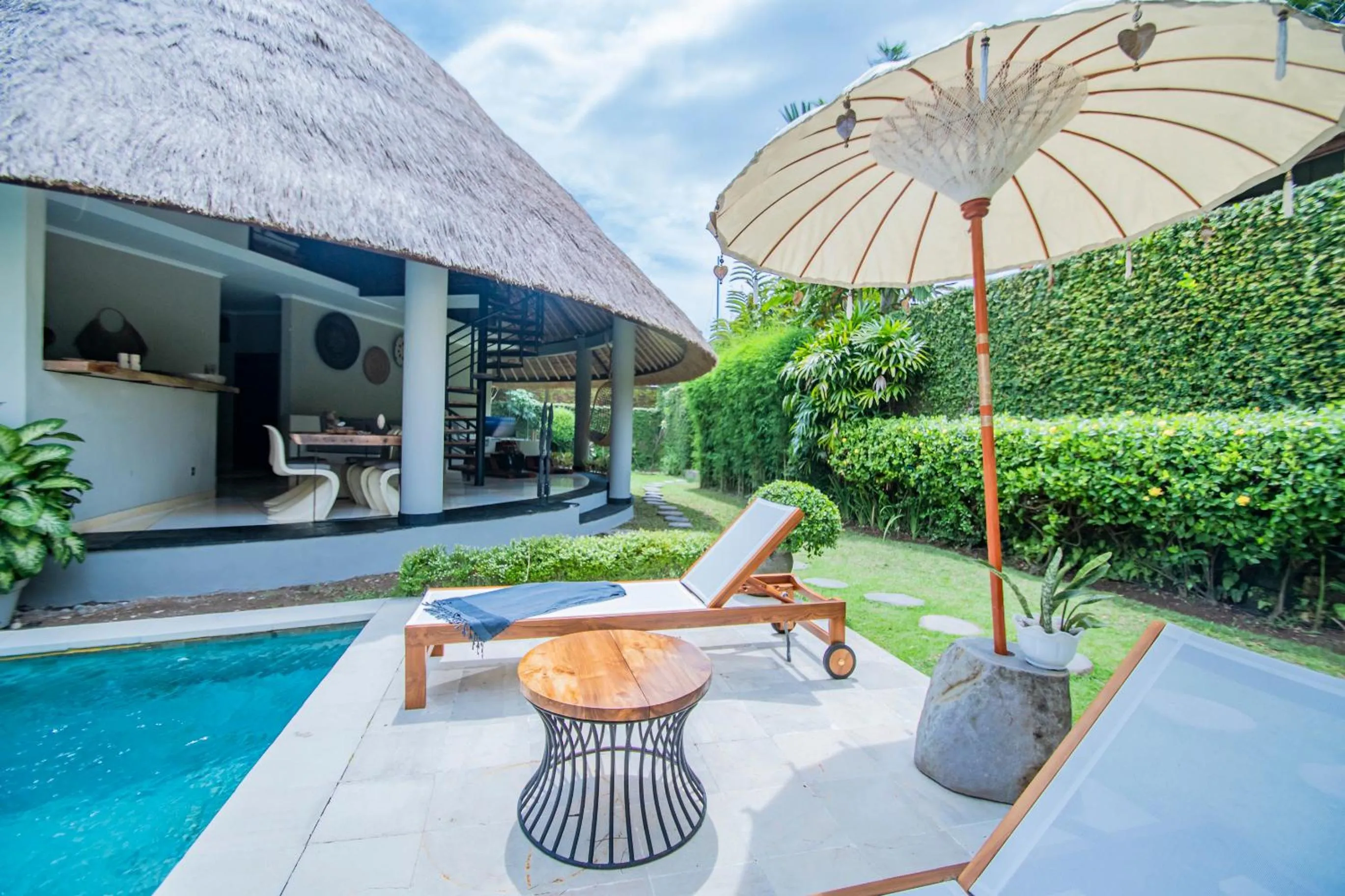 Garden view in SuB Villas Bali