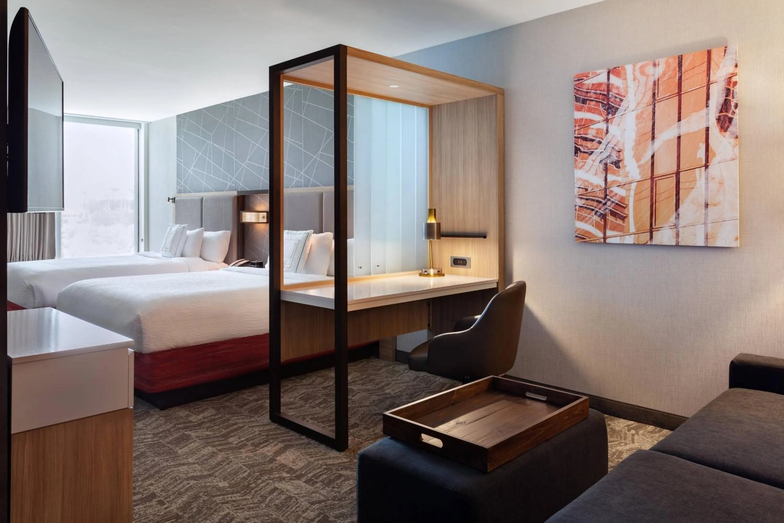 Bedroom, Bed in SpringHill Suites by Marriott Orlando at Millenia