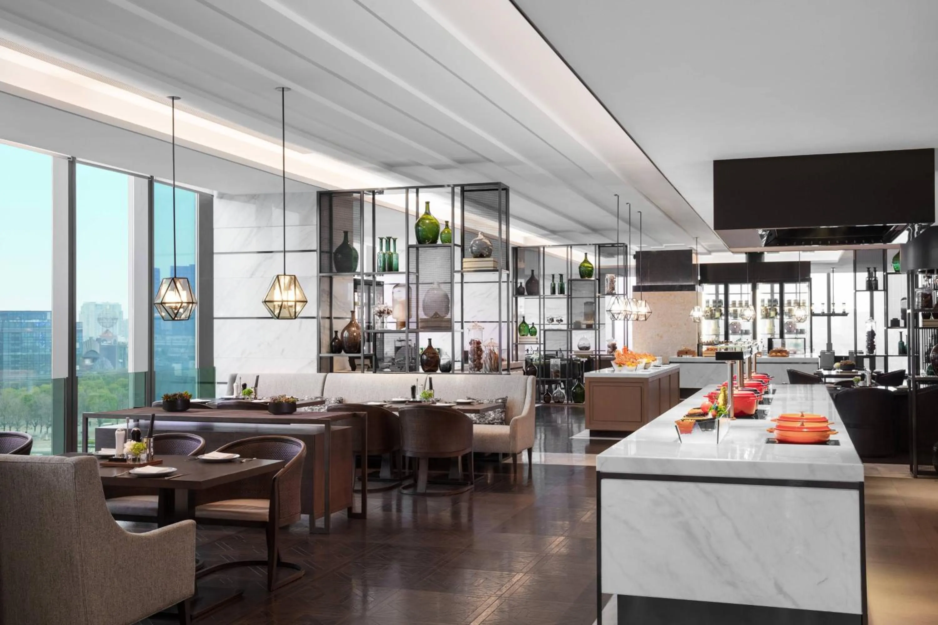 Kitchen or kitchenette in Marriott Nanjing South Hotel