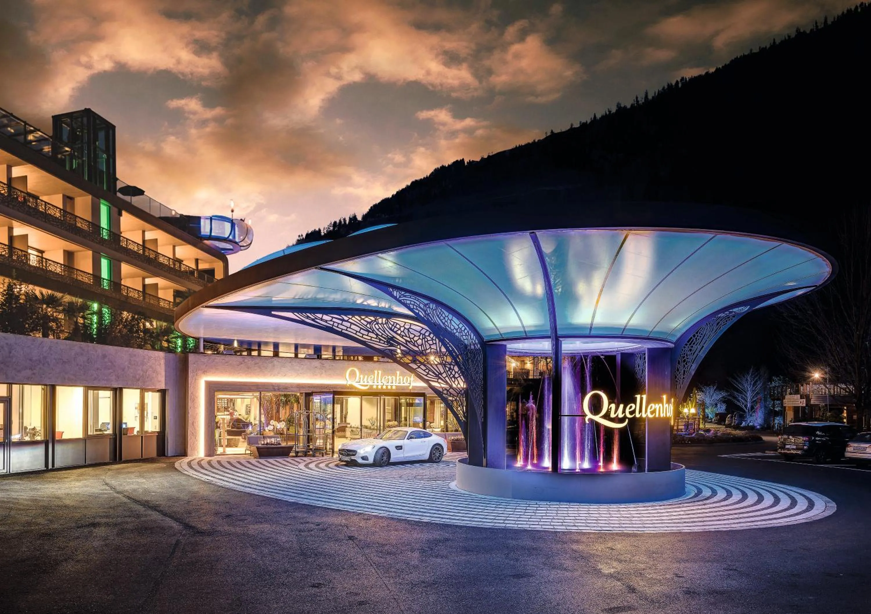 Property building in Quellenhof Luxury Resort Passeier