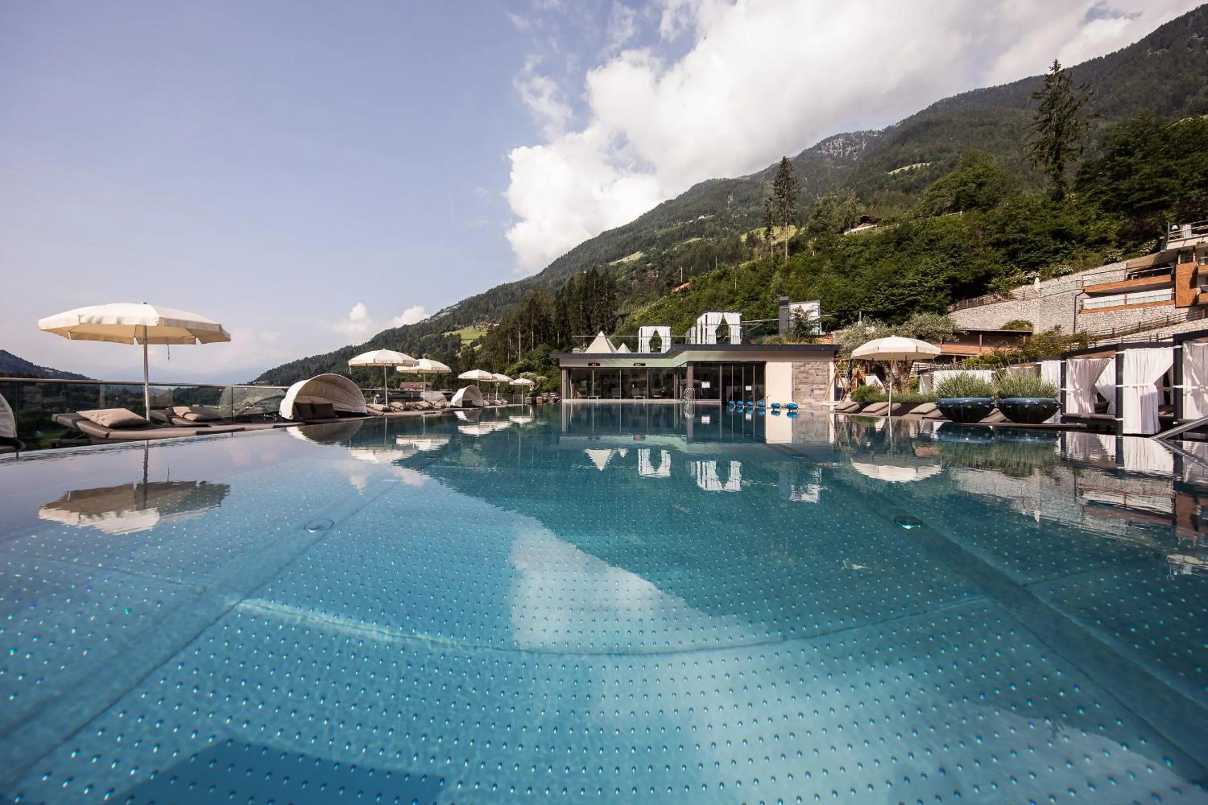 Swimming pool in Quellenhof Luxury Resort Passeier