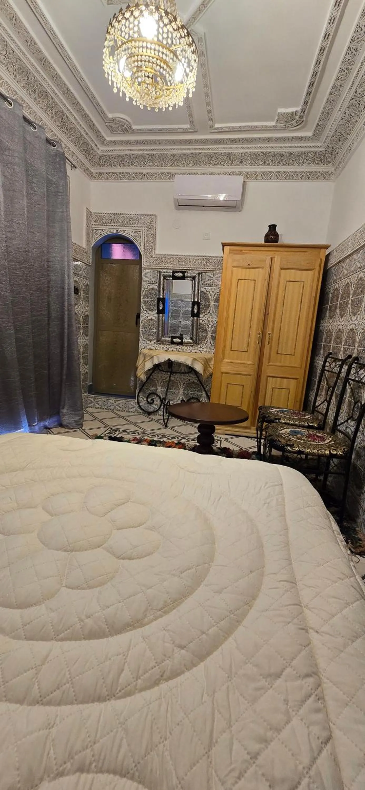 Bed in Riad Raffaa