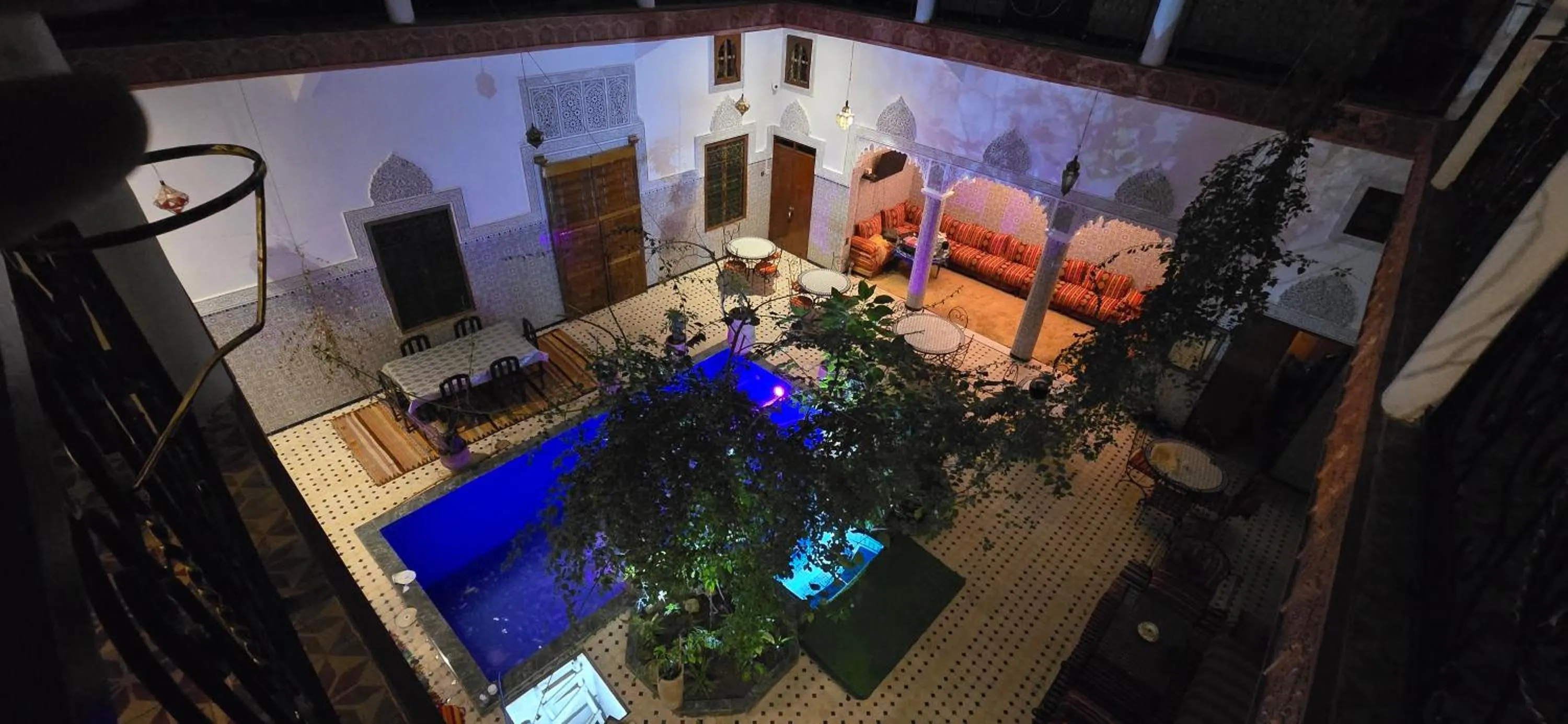 Communal lounge/ TV room in Riad Raffaa