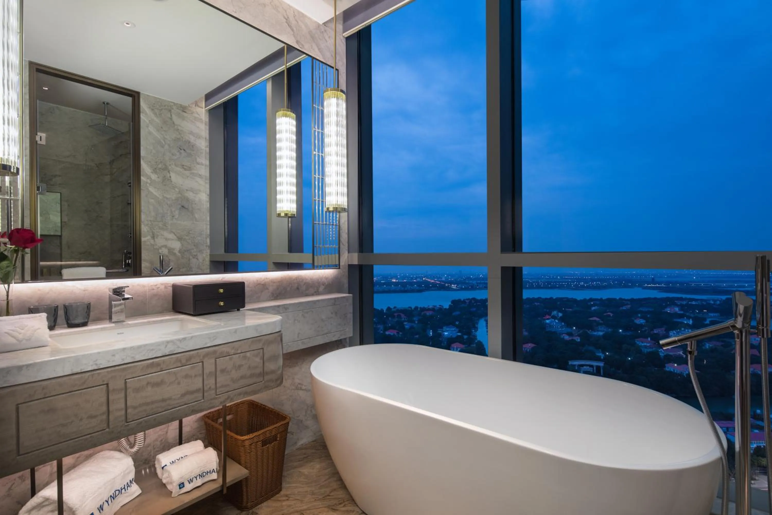 Bathroom in Wyndham Grand Suzhou Fenhu