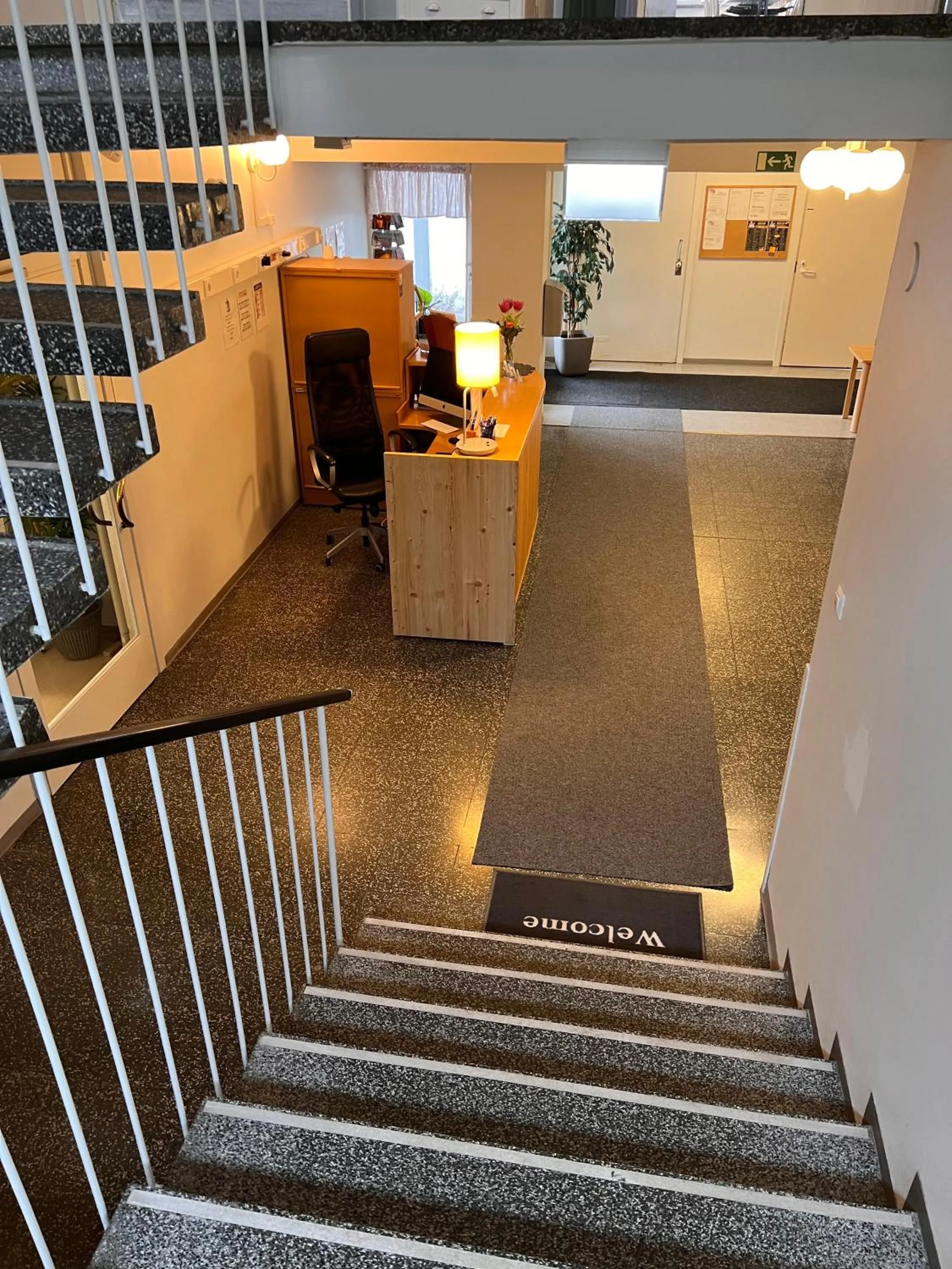 Text overlay in Budget Hotel Easystay