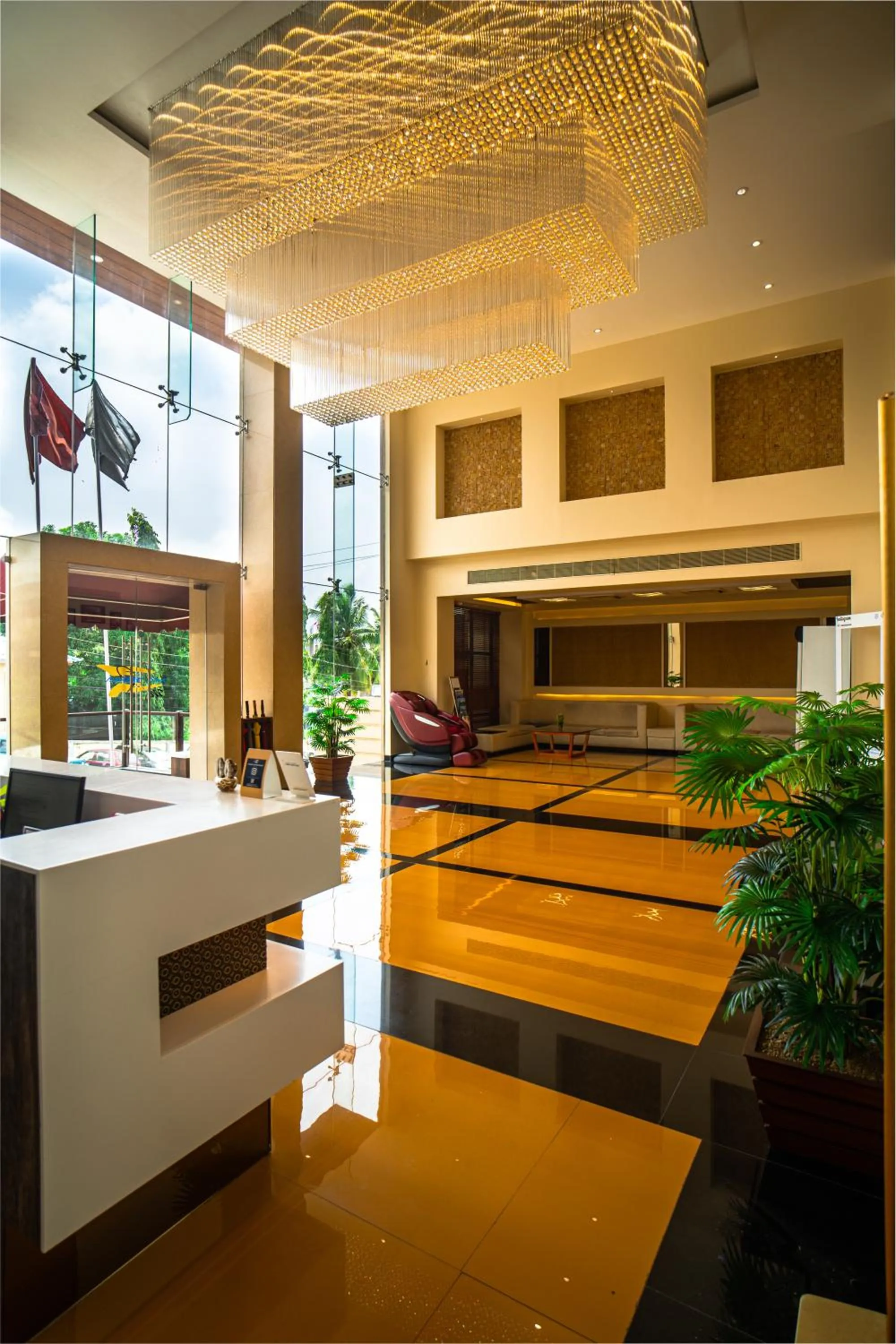 Lobby or reception in Hotel Mansha Regency