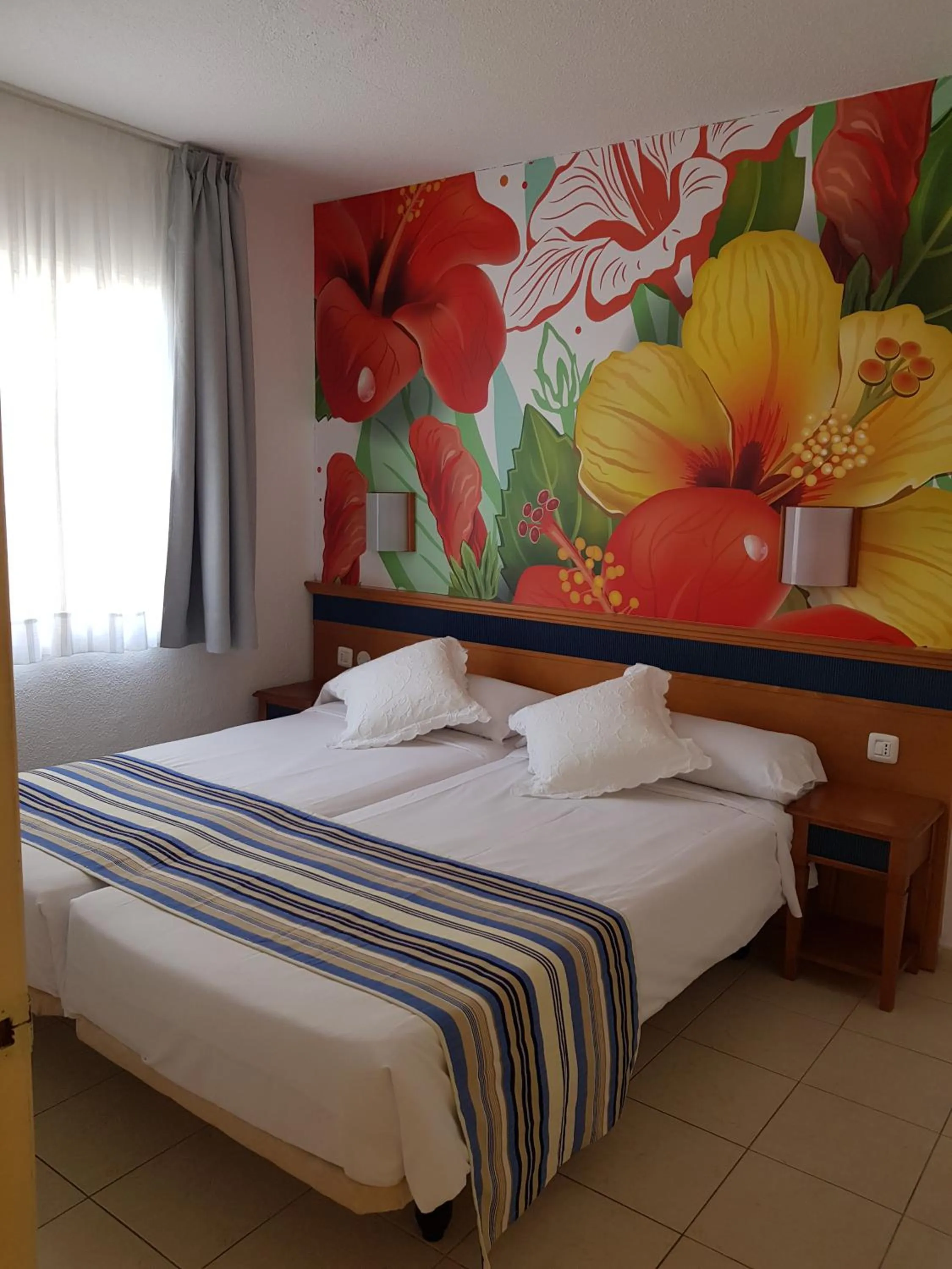 Bed in Apartamentos Palm Garden