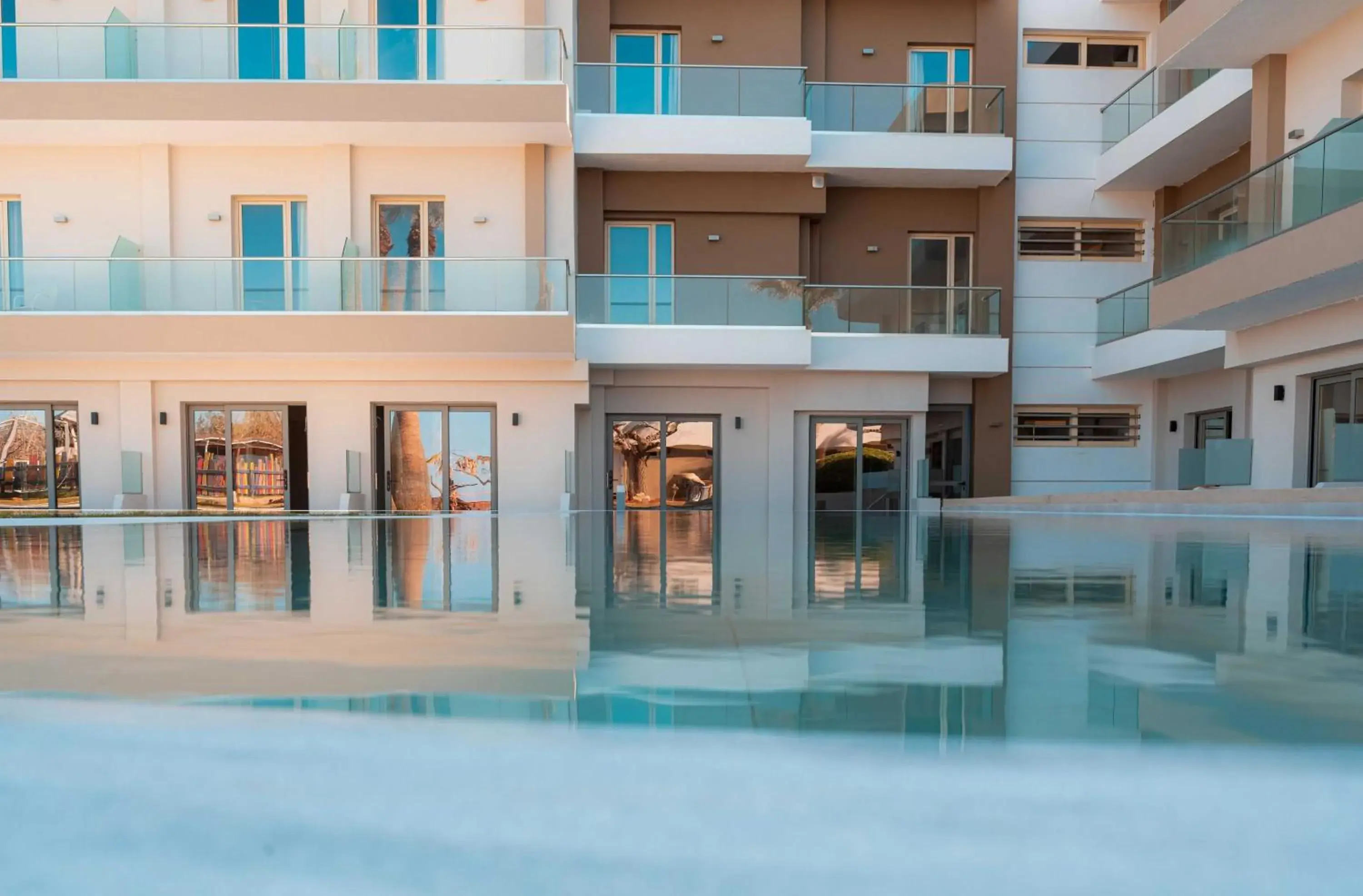 Property building in Malia Bay Beach Hotel & Bungalows Property building in Malia Bay Beach Hotel & Bungalows