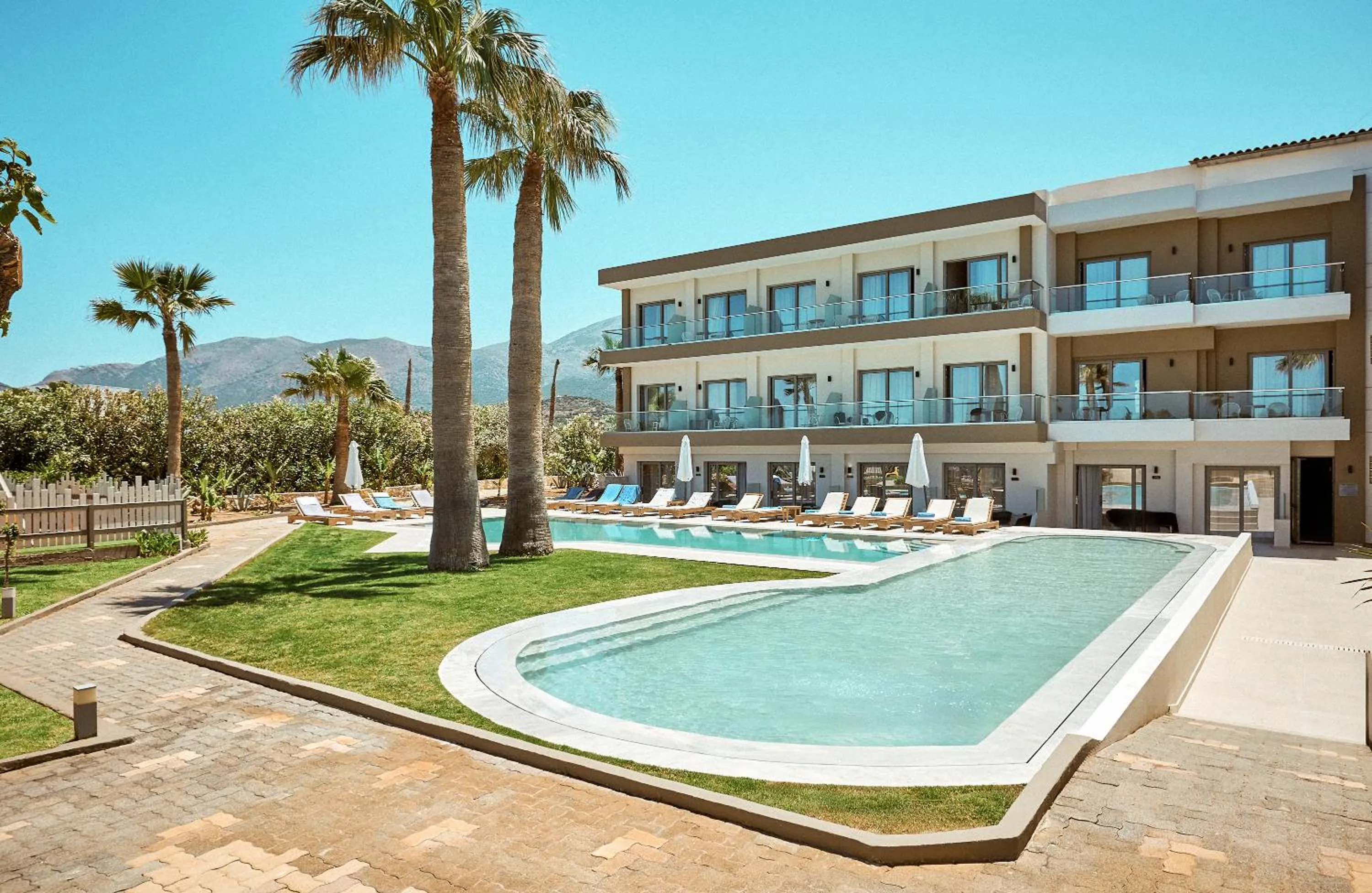 Property building in Malia Bay Beach Hotel & Bungalows