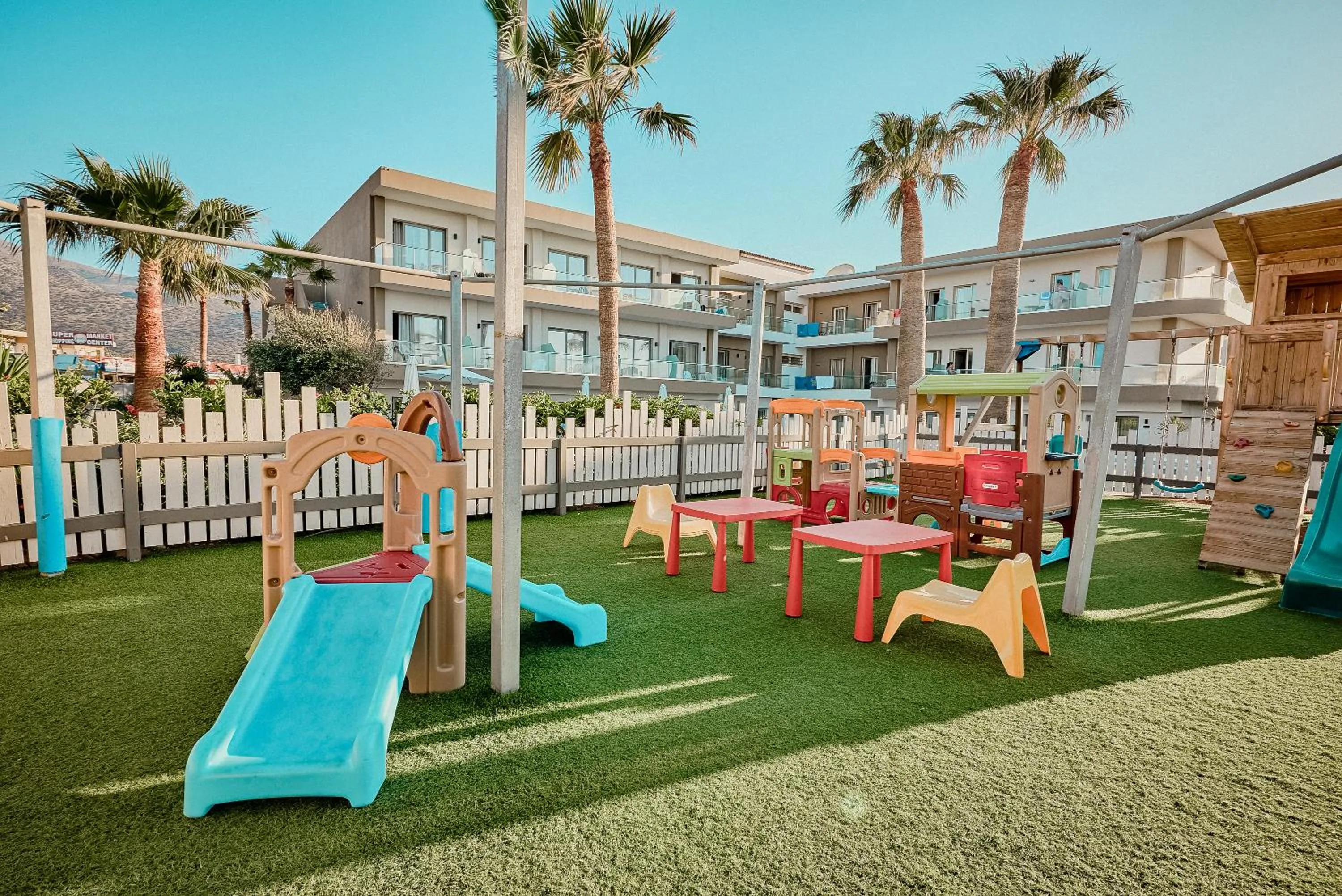 Property building in Malia Bay Beach Hotel & Bungalows