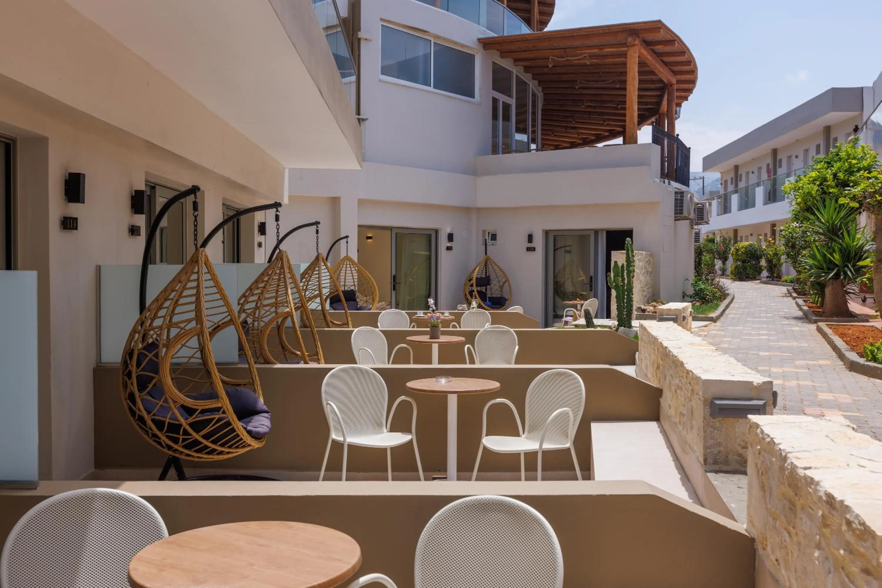 Property building in Malia Bay Beach Hotel & Bungalows