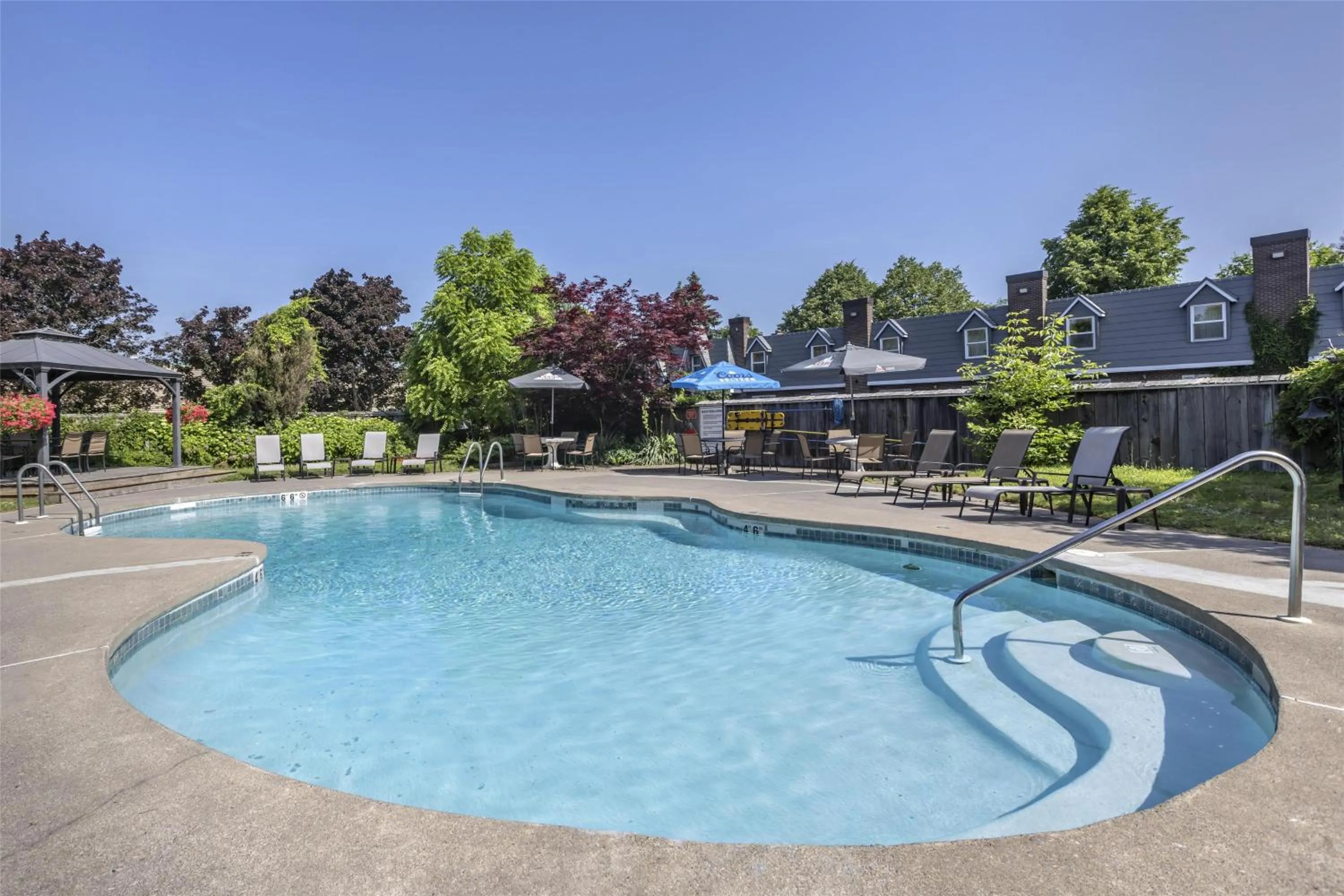 Pool view in Best Western Fireside Inn