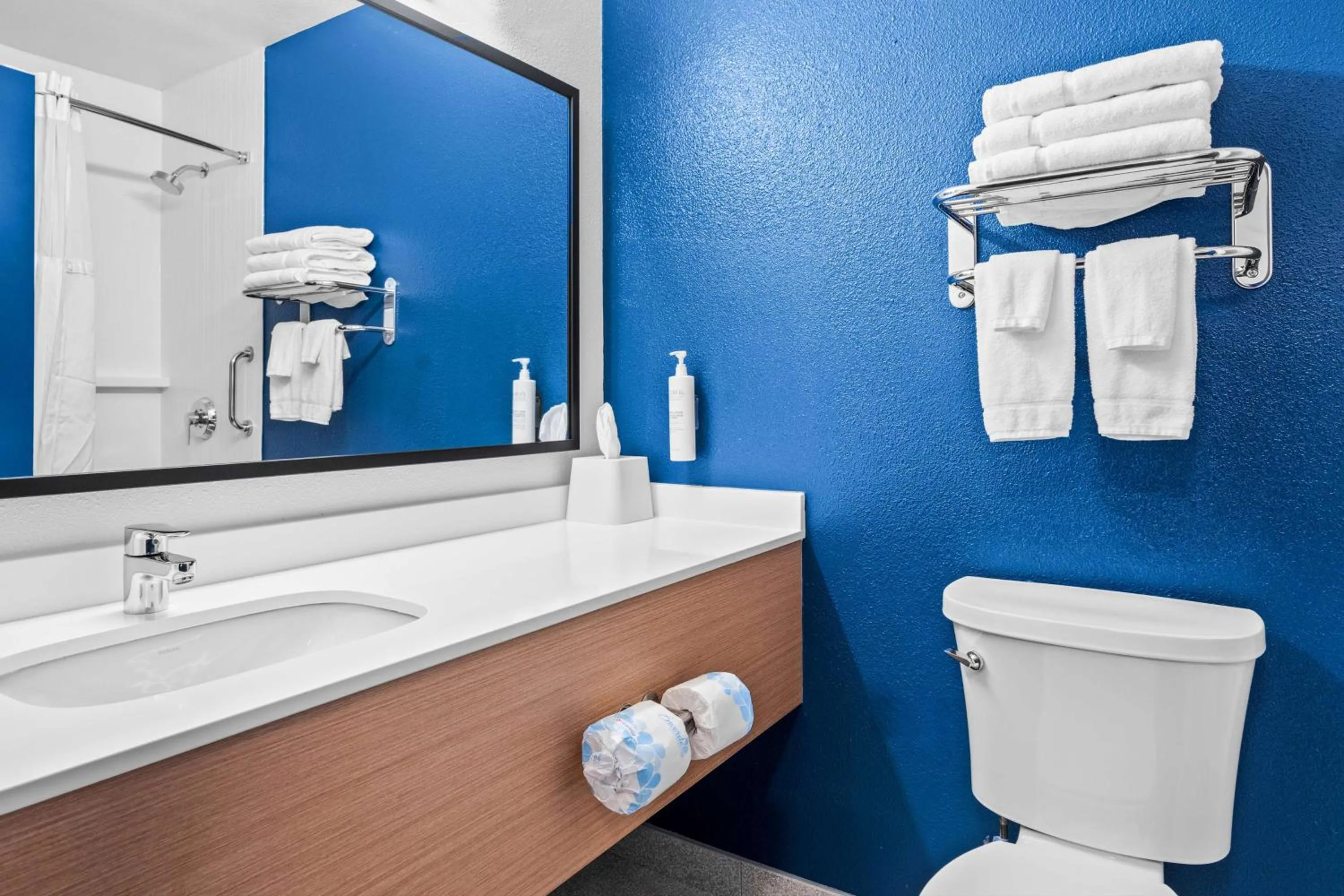 Bathroom in Spark by Hilton Modesto