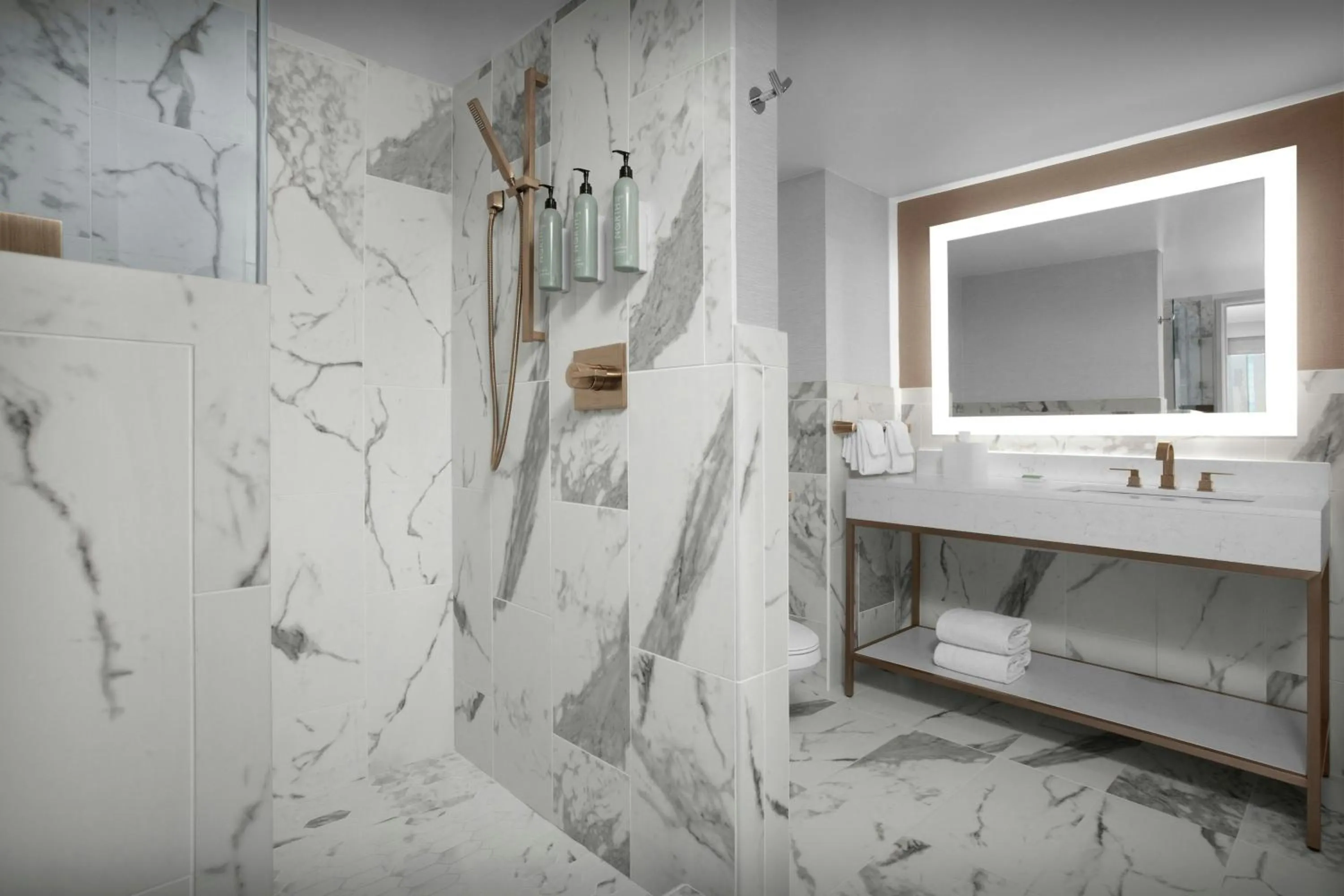 Bathroom in Courtyard by Marriott San Diego Downtown Little Italy