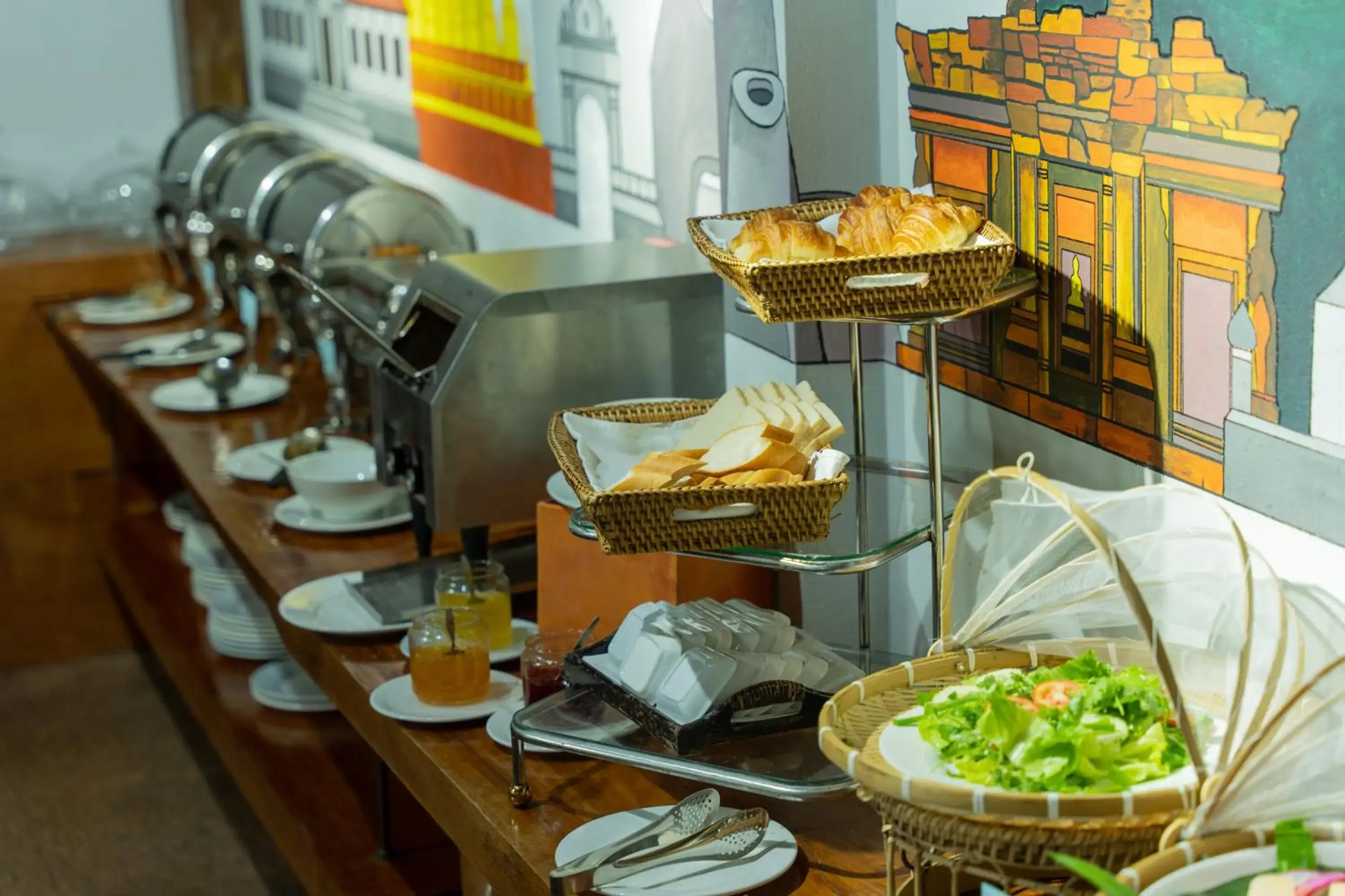 Buffet breakfast in Muangthong Boutique Hotel Buffet breakfast in Muangthong Boutique Hotel