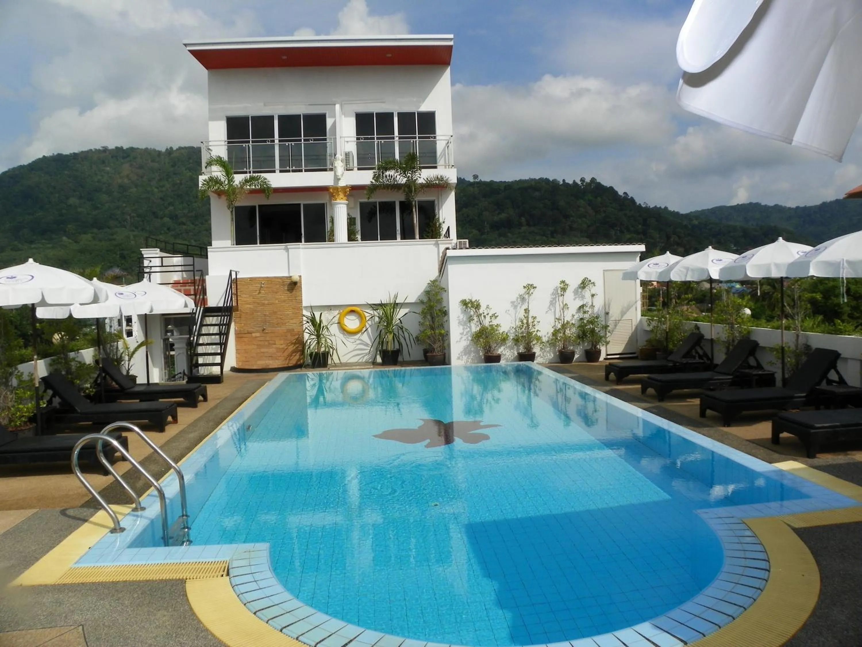 Pool view in Orchid Kathu Heights Service Apartments