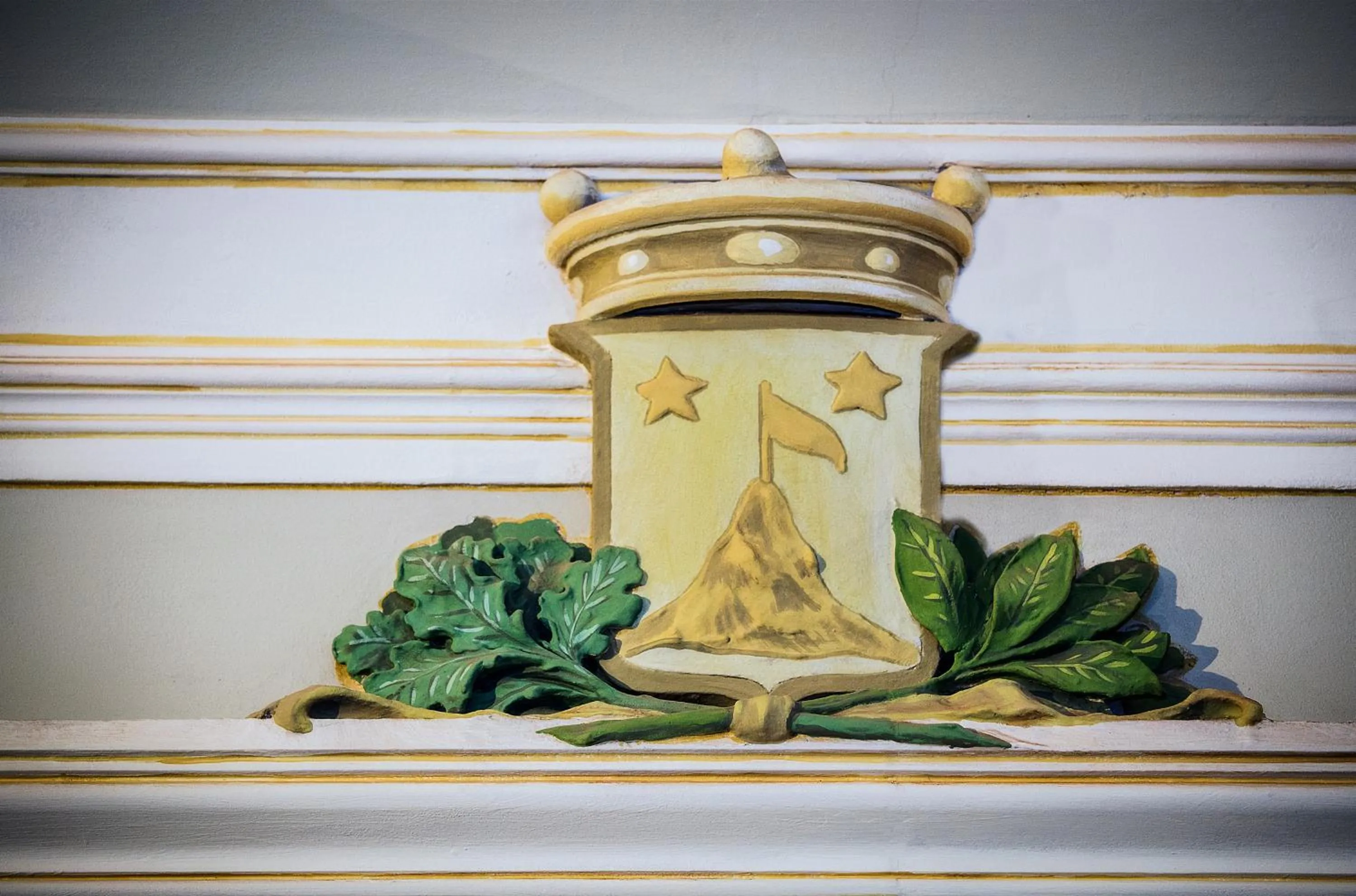 Decorative detail in Magione del Re