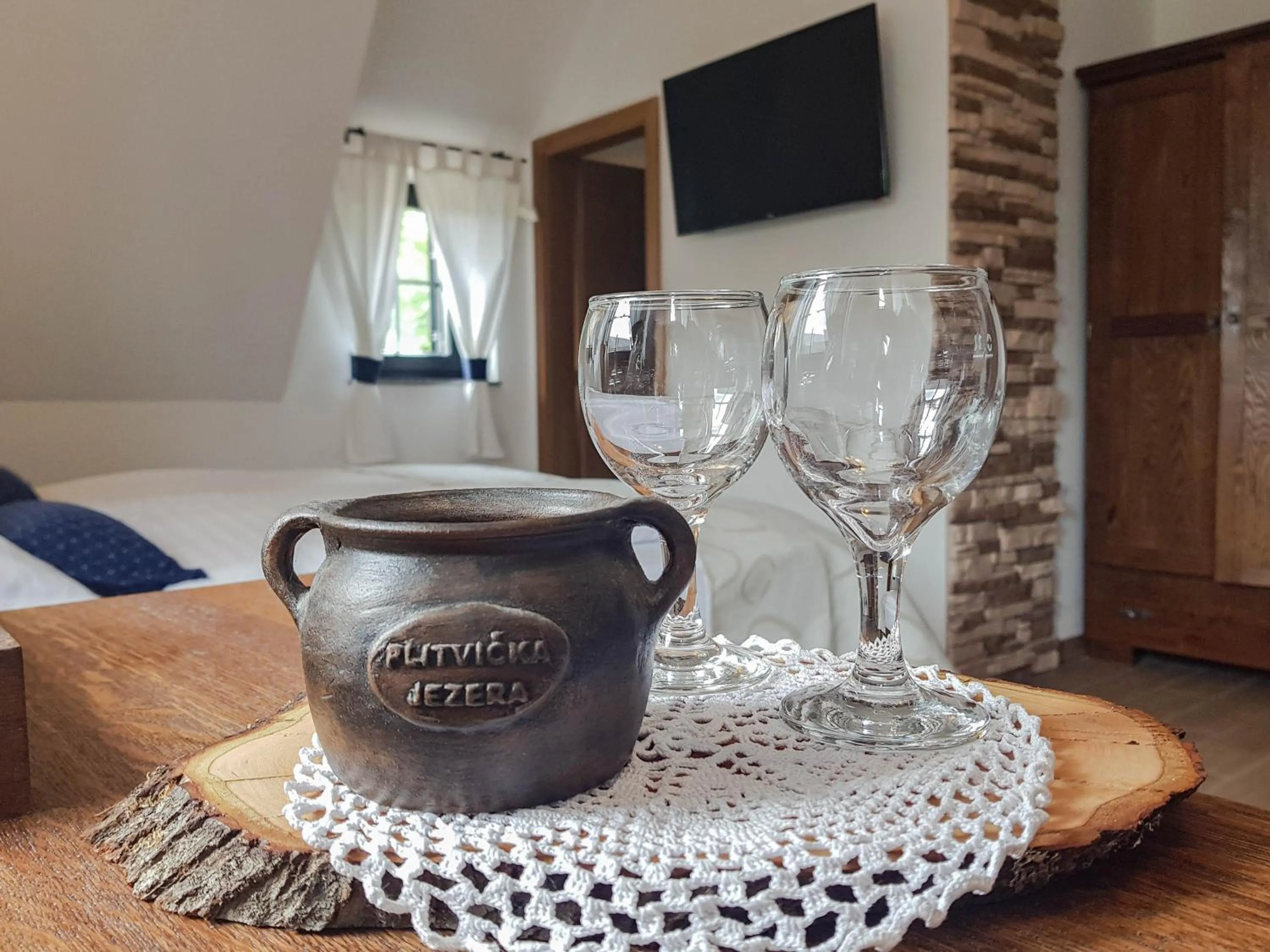 Decorative detail in Plitvice Luxury Etno Garden