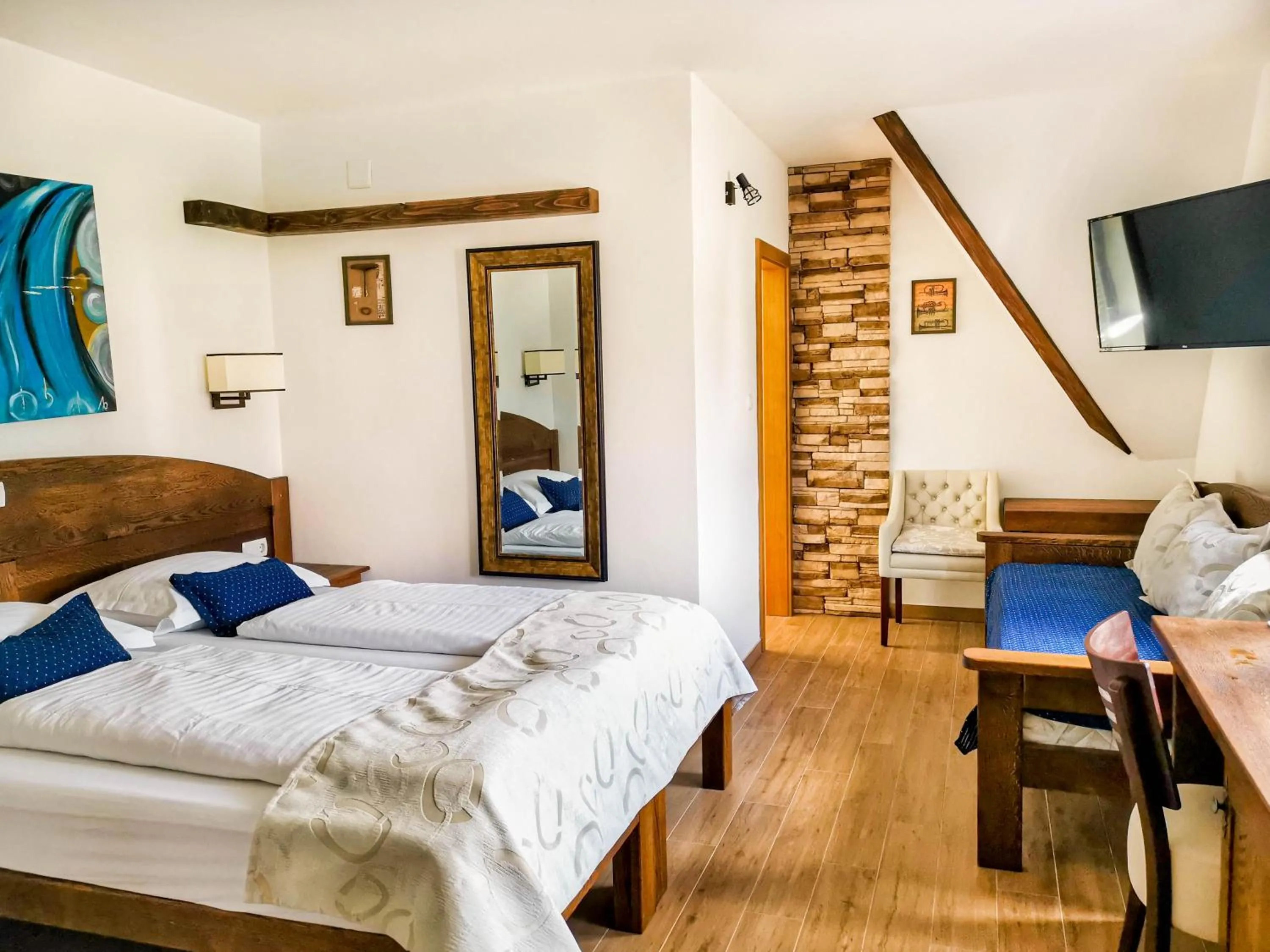 Bed in Plitvice Luxury Etno Garden