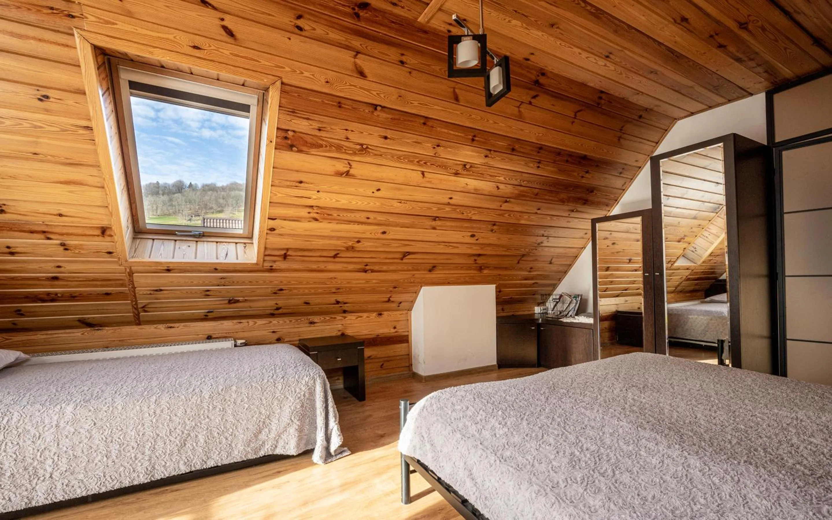 View (from property/room), Bed in WILLA GALANTÓWKA