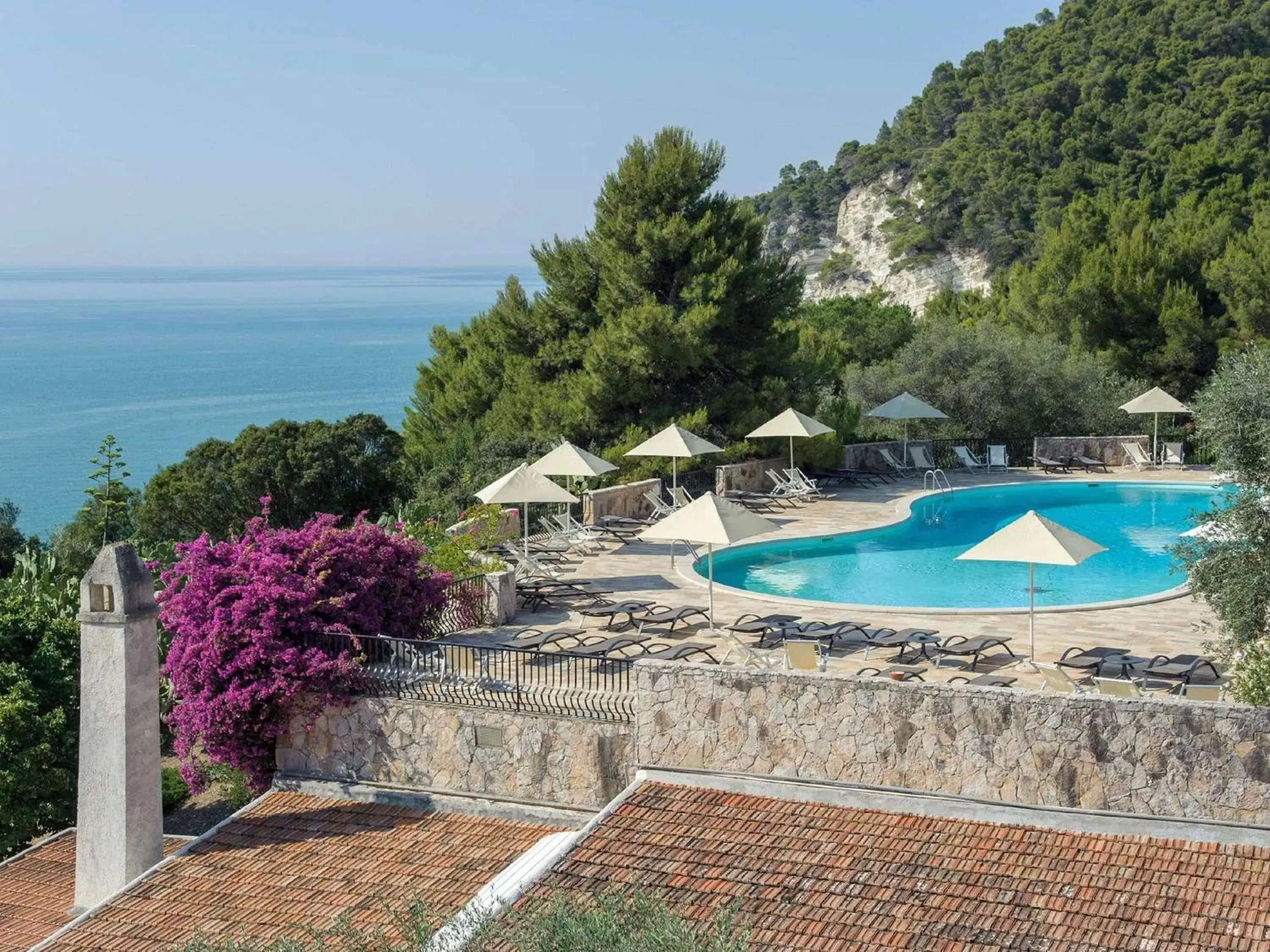 Pool view in Baia Delle Zagare - Handwritten Collection Pool view in Baia Delle Zagare - Handwritten Collection