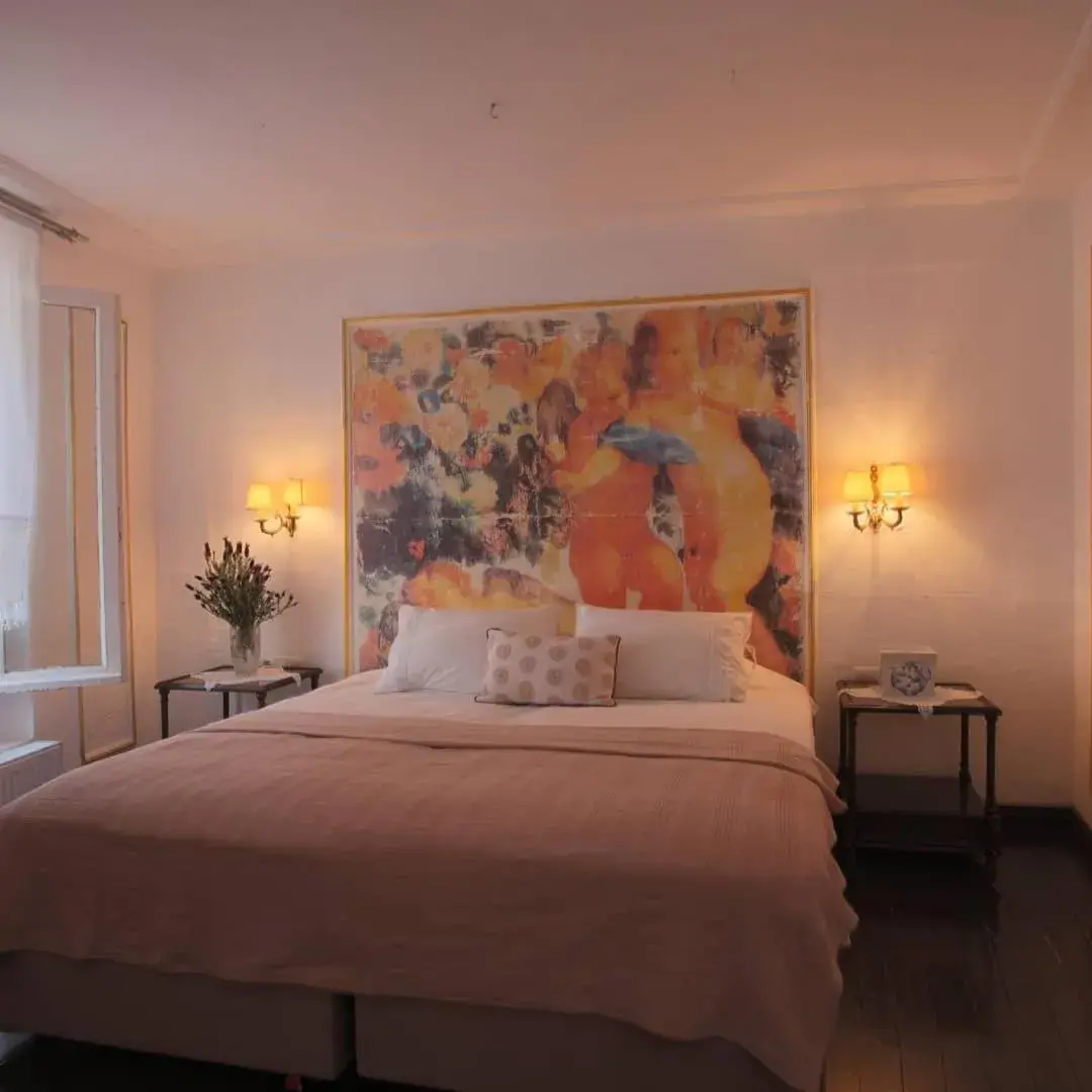 Bed in Moshinos Hotel Bed in Moshinos Hotel