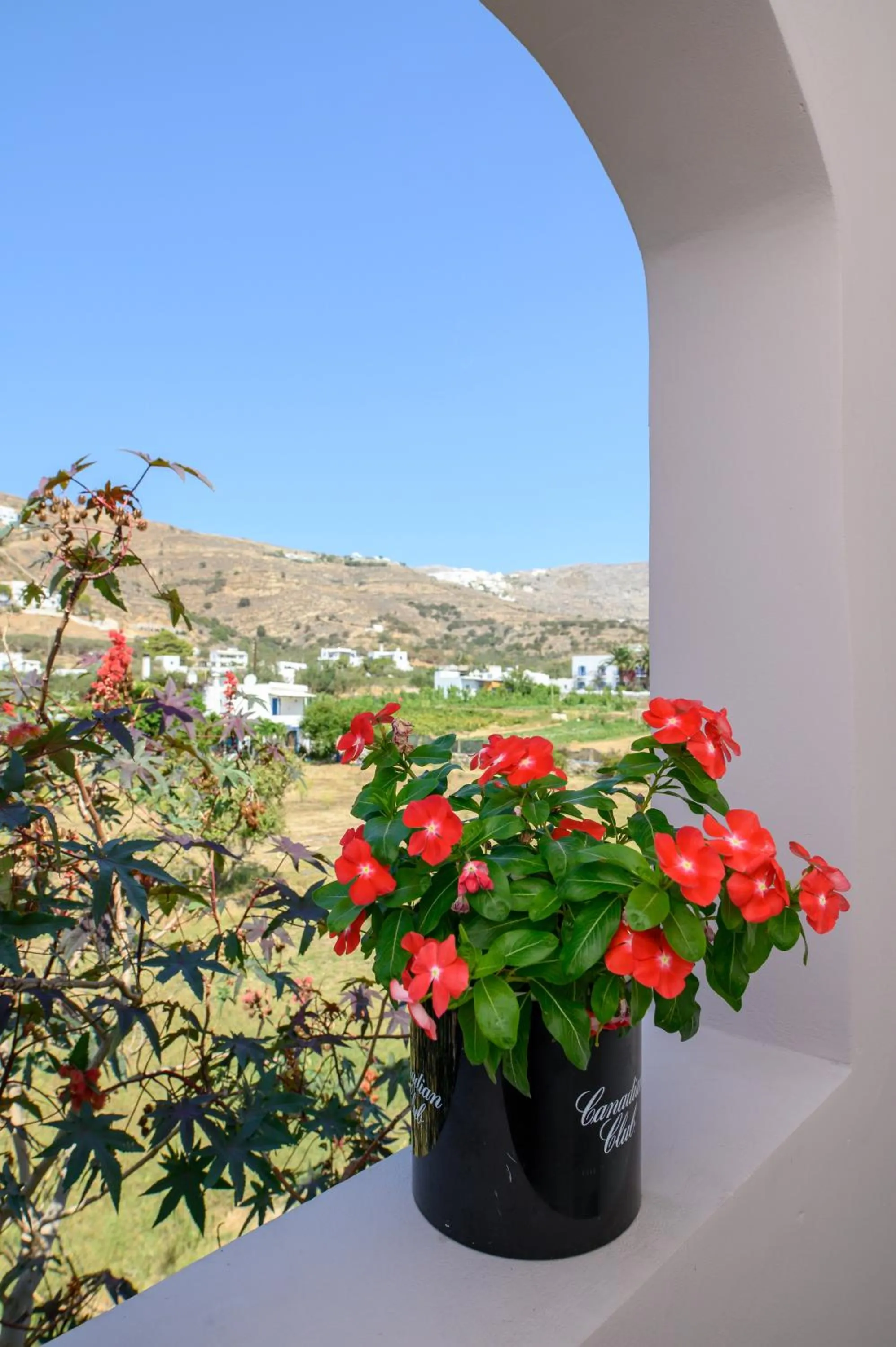 Quiet street view in Lakki Village