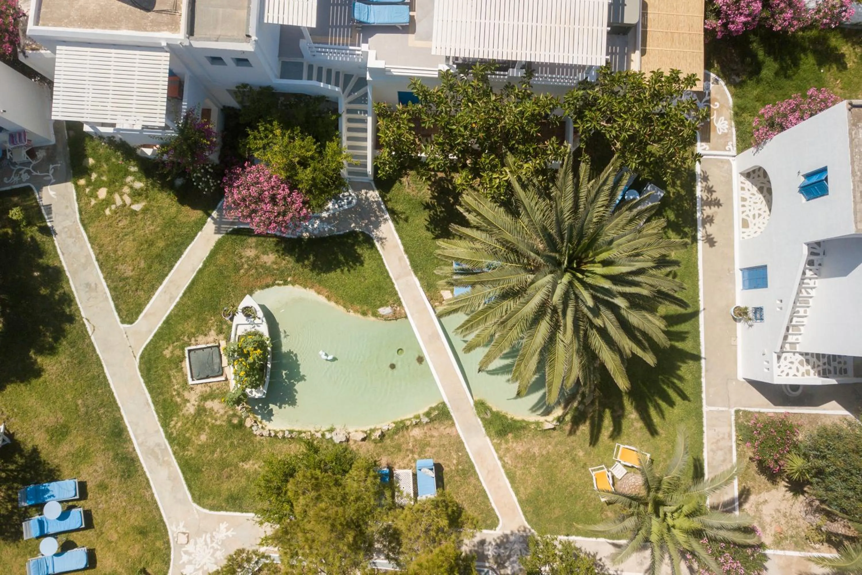 Bird's eye view in Lakki Village