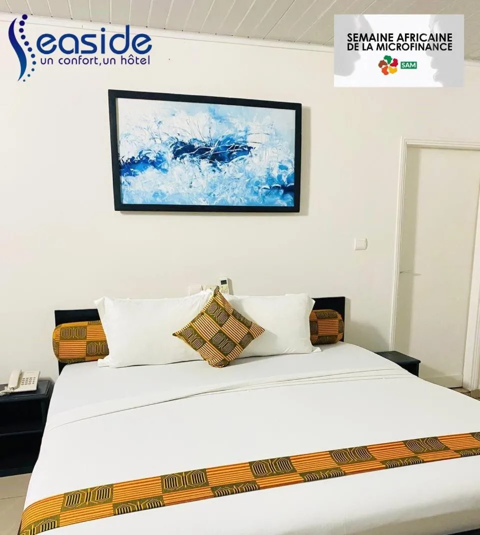 Bed in Hôtel Seaside