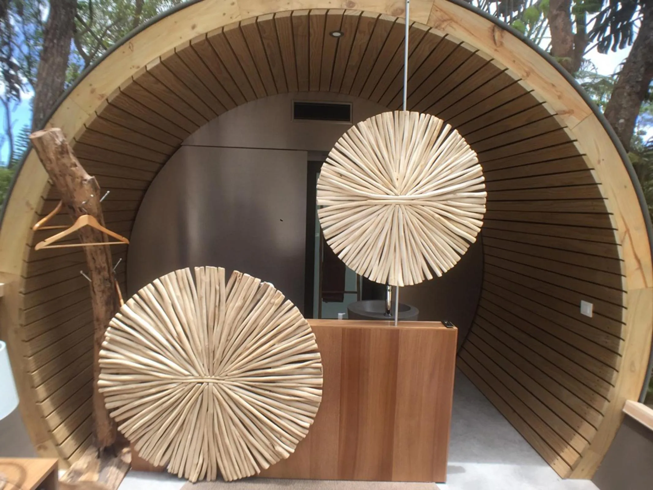 Bathroom in Bubble Lodge Ile aux Cerfs Island